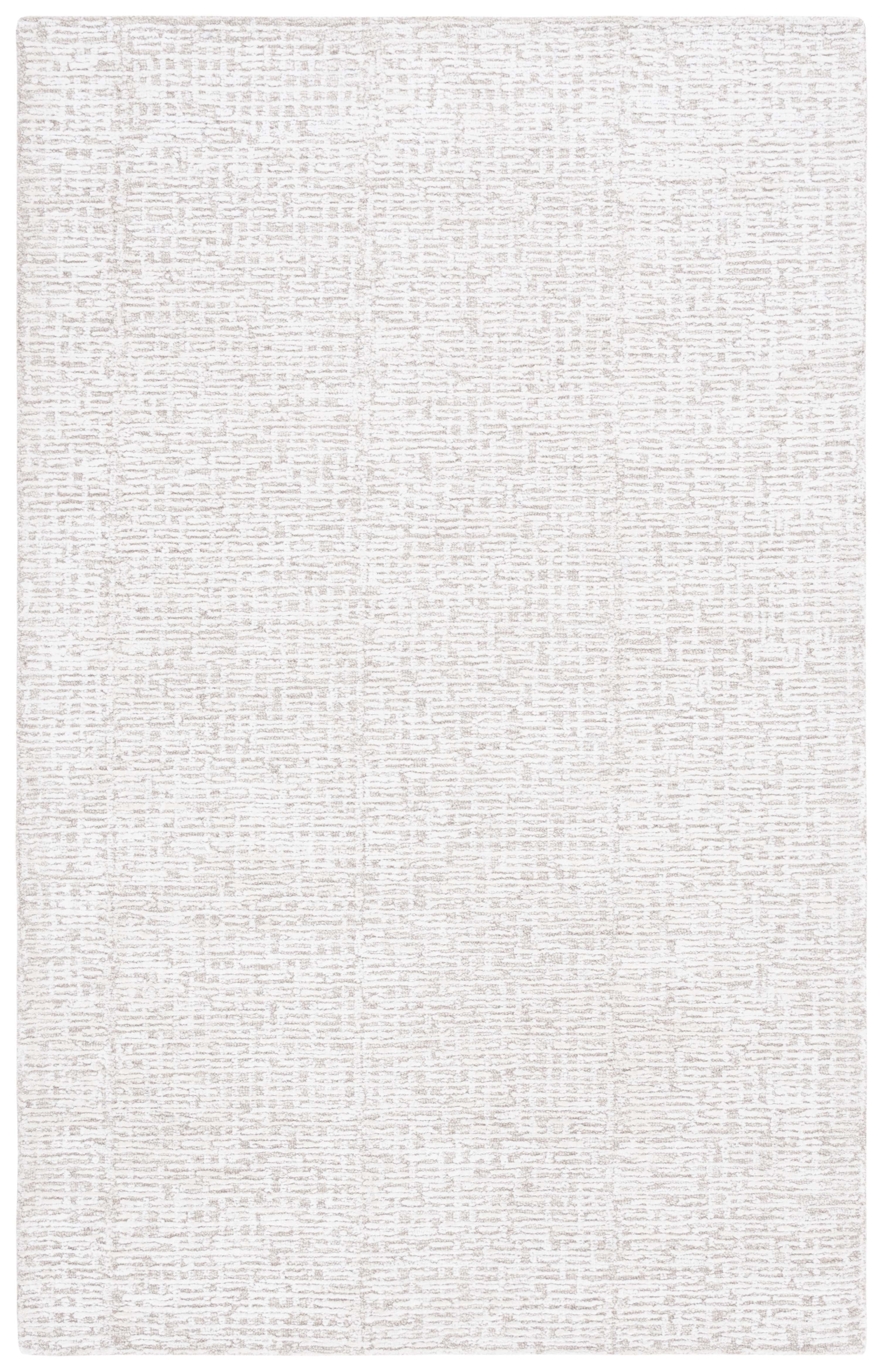 Natural Ivory 8' x 10' Hand-Tufted Wool and Viscose Rug