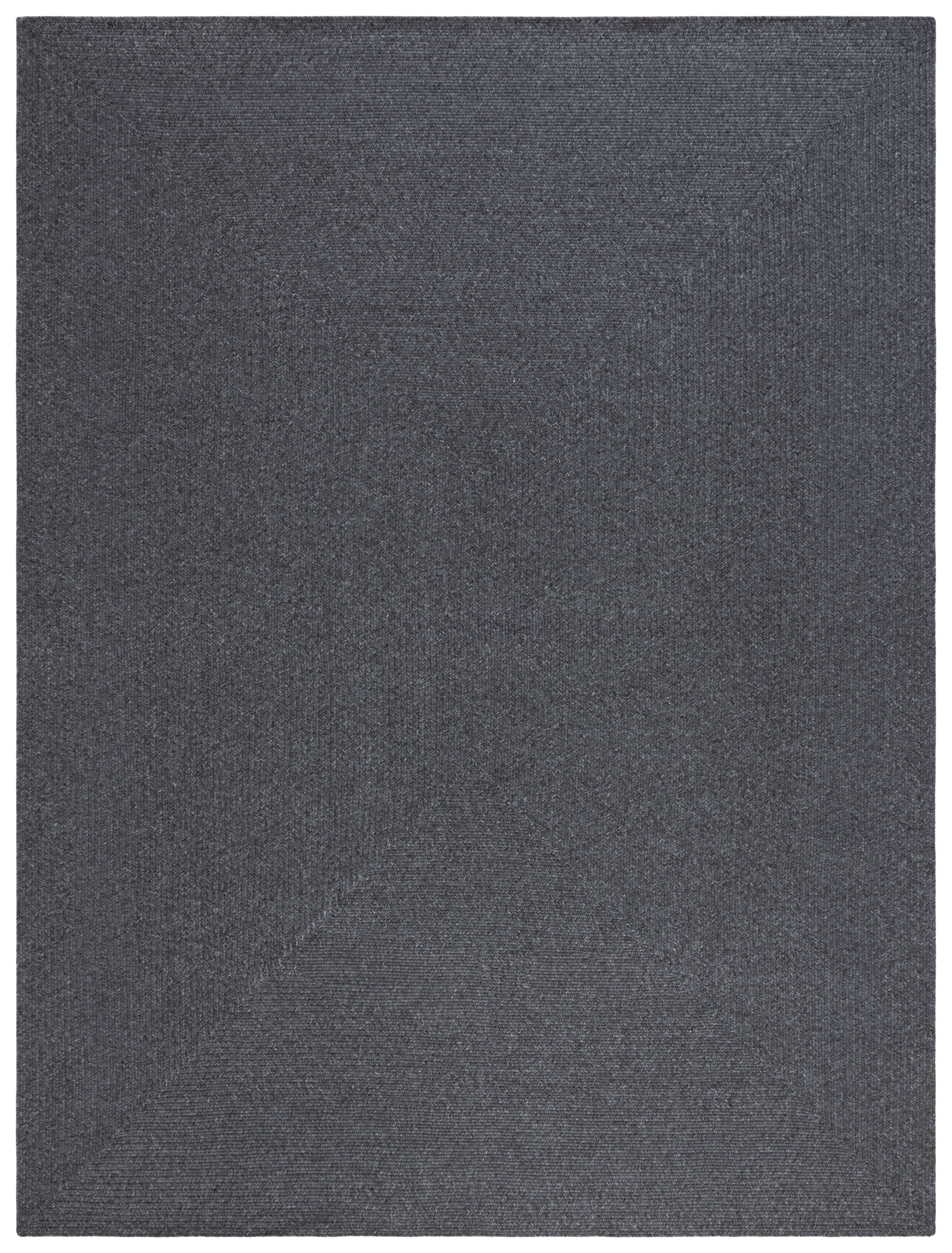 Gino Black Braided Reversible 10' x 14' Area Rug