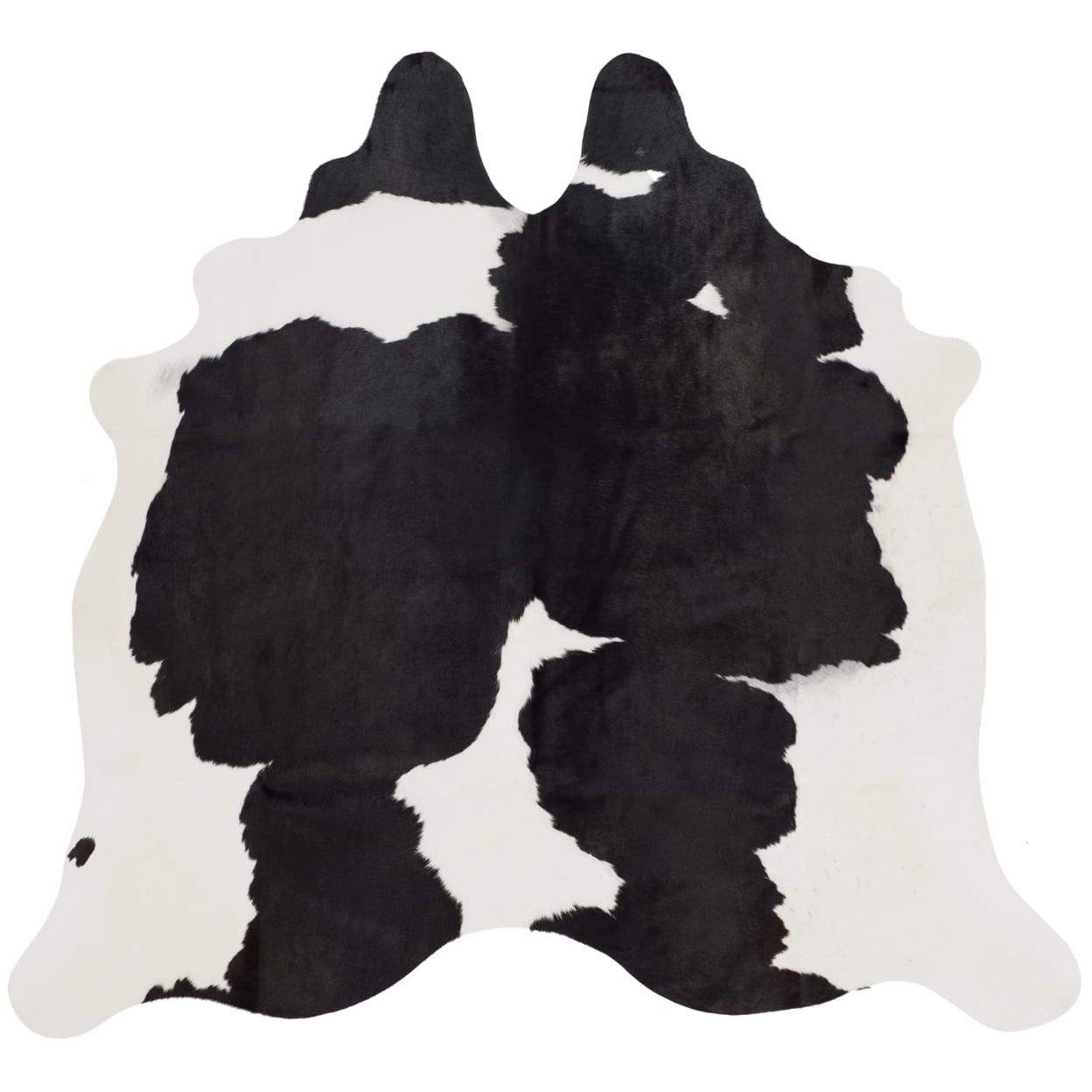 Handmade Argentinean Cowhide 4' x 6' Black/White Rug