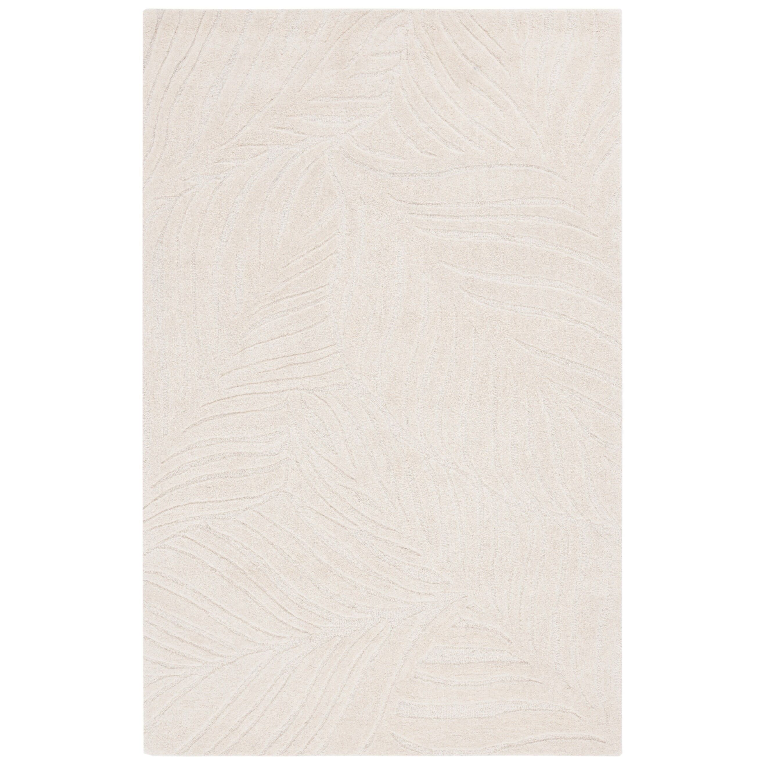 Ivory Hand-Tufted Wool 4' x 6' Area Rug