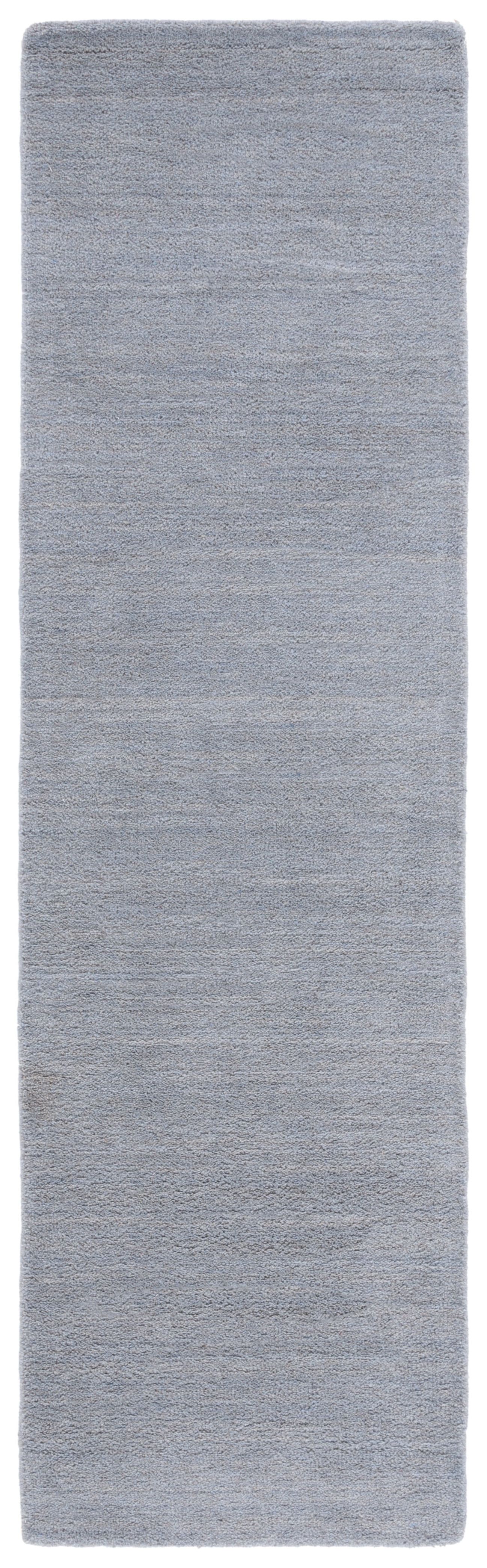 Handmade Gray Wool Tufted Runner Rug, 2'3" x 10'