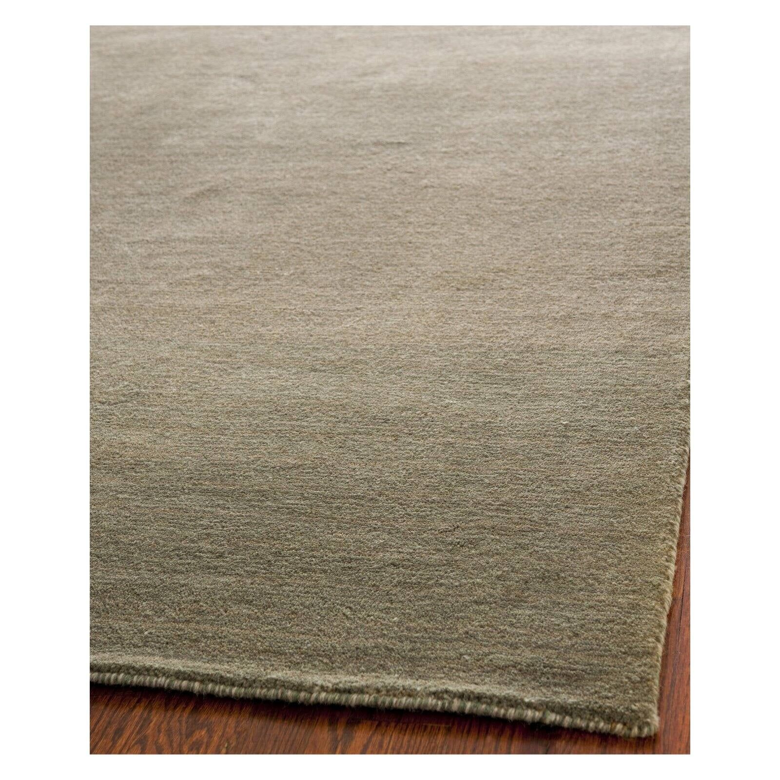 Hand-Knotted Cozy Gray Wool Area Rug, 6' x 9'