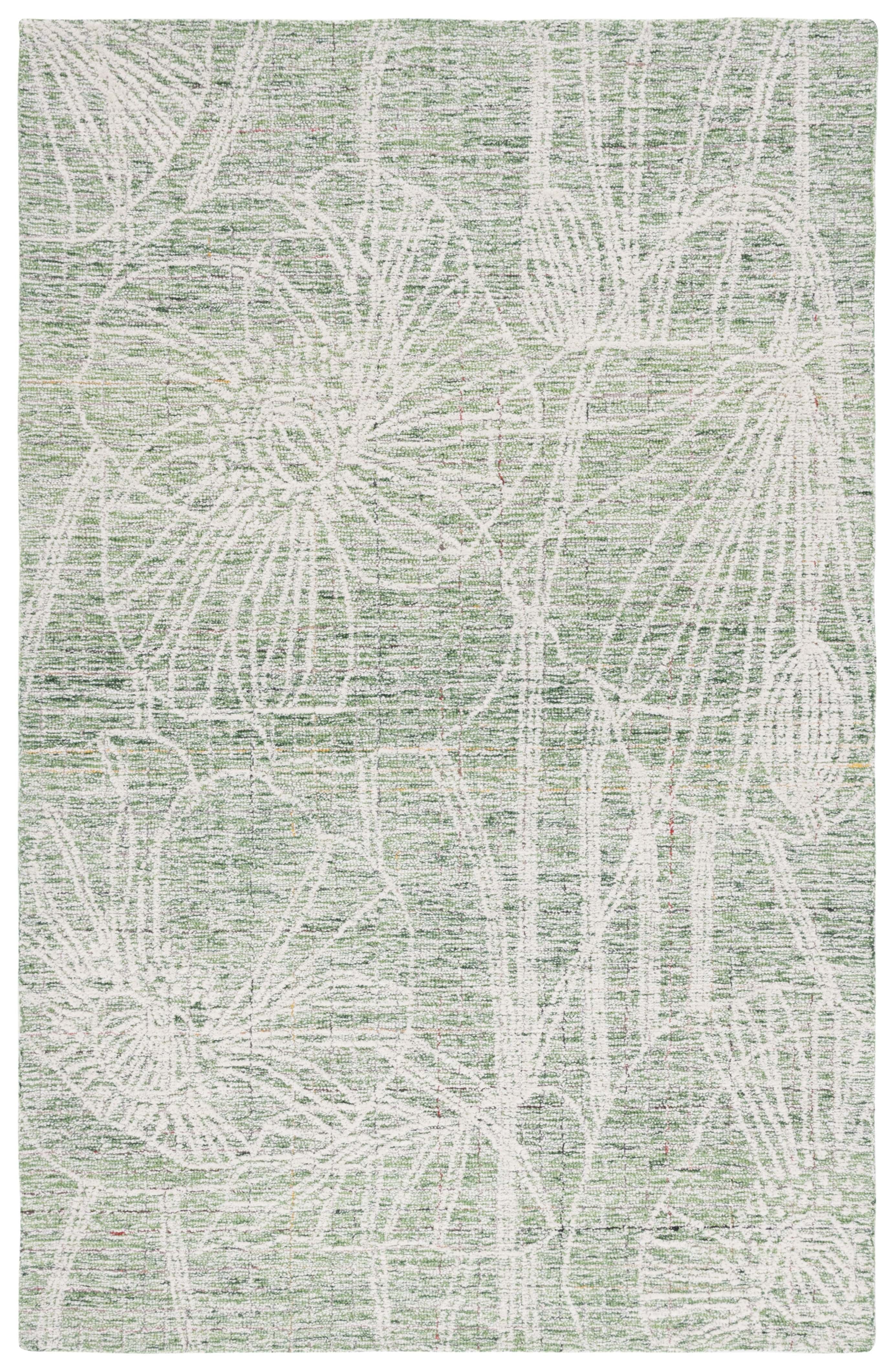 SAFAVIEH Metro Devona Floral Area Rug, Green/Ivory, 4' x 6'