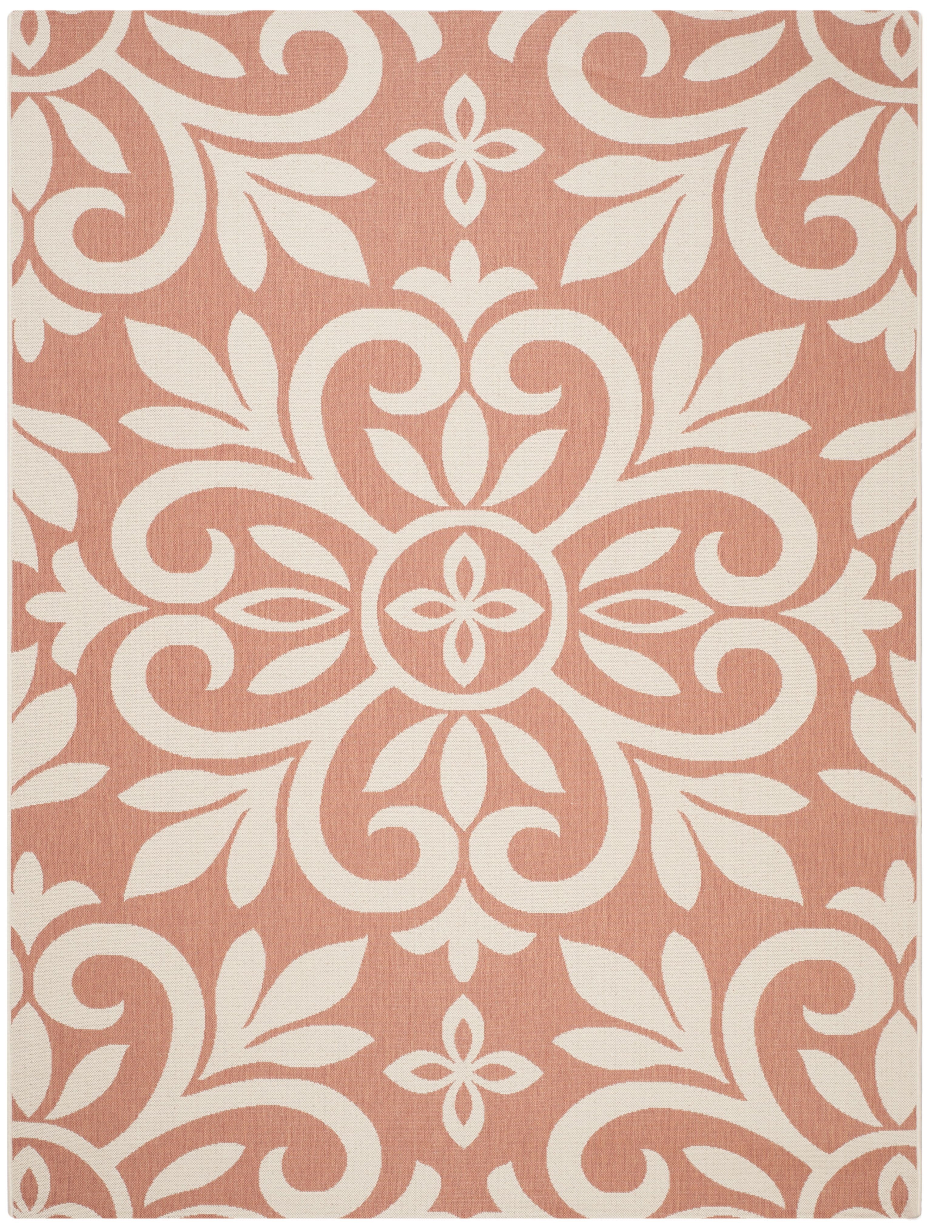 Cinnamon Stick Floral Tufted Reversible Indoor/Outdoor Rug 8' x 11'2"