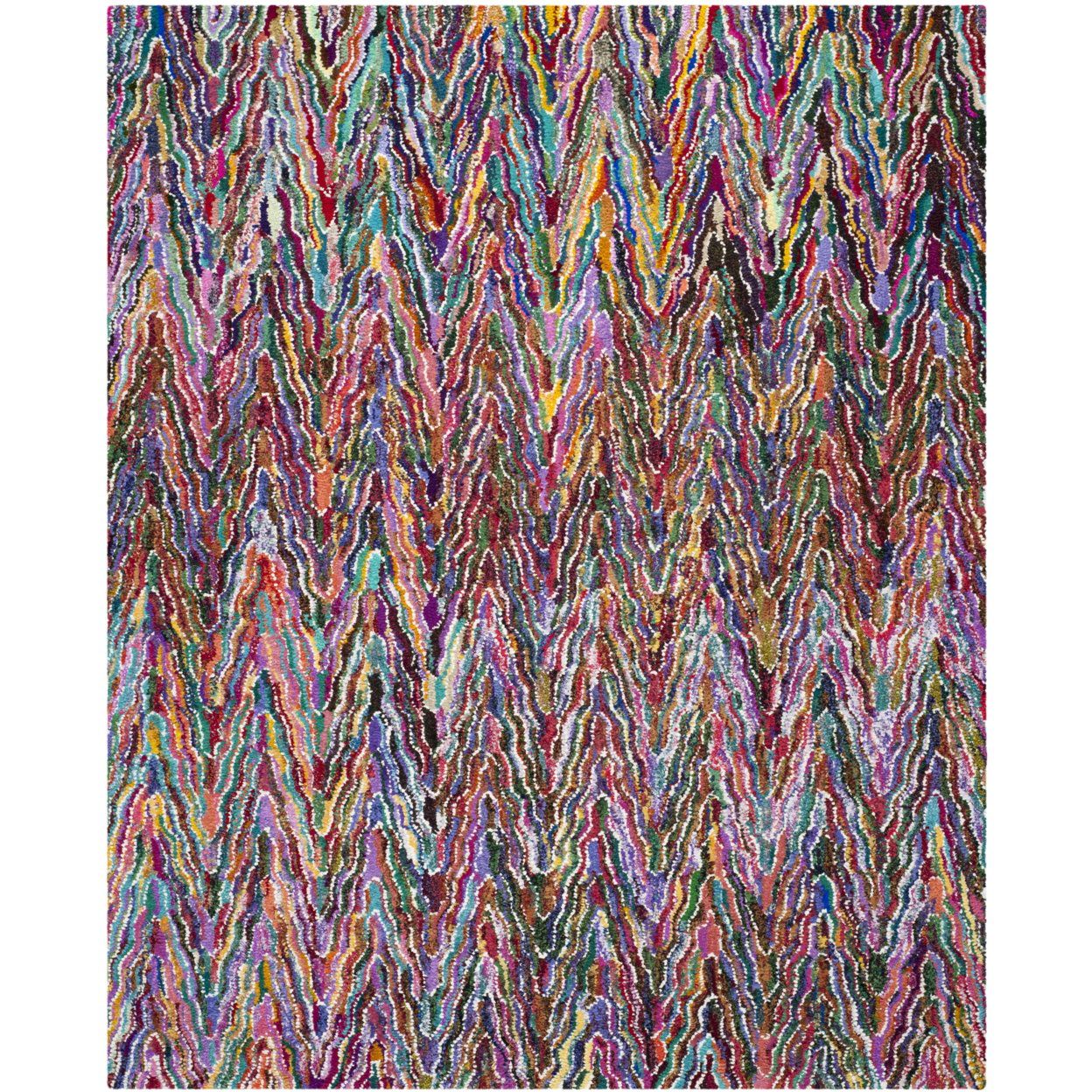 Nantucket Multicolor Hand-Tufted Wool and Cotton Area Rug