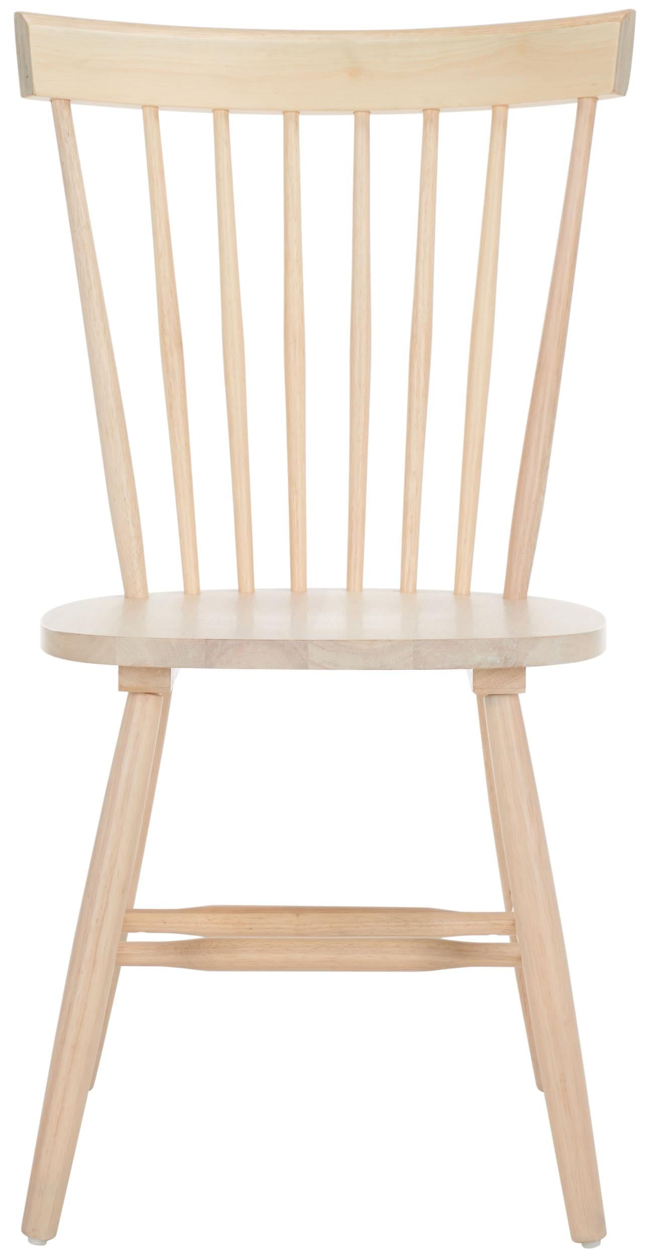 Natural Wood Low Windsor Slat Back Side Chair Set