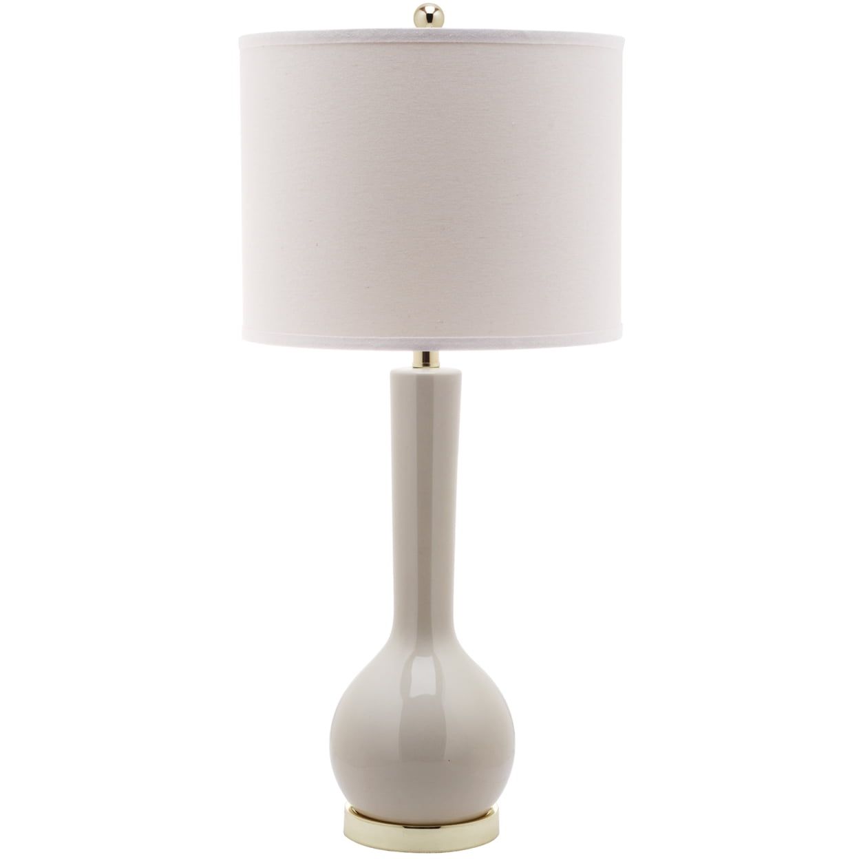 Polly 36" White Resin Candlestick Table Lamp