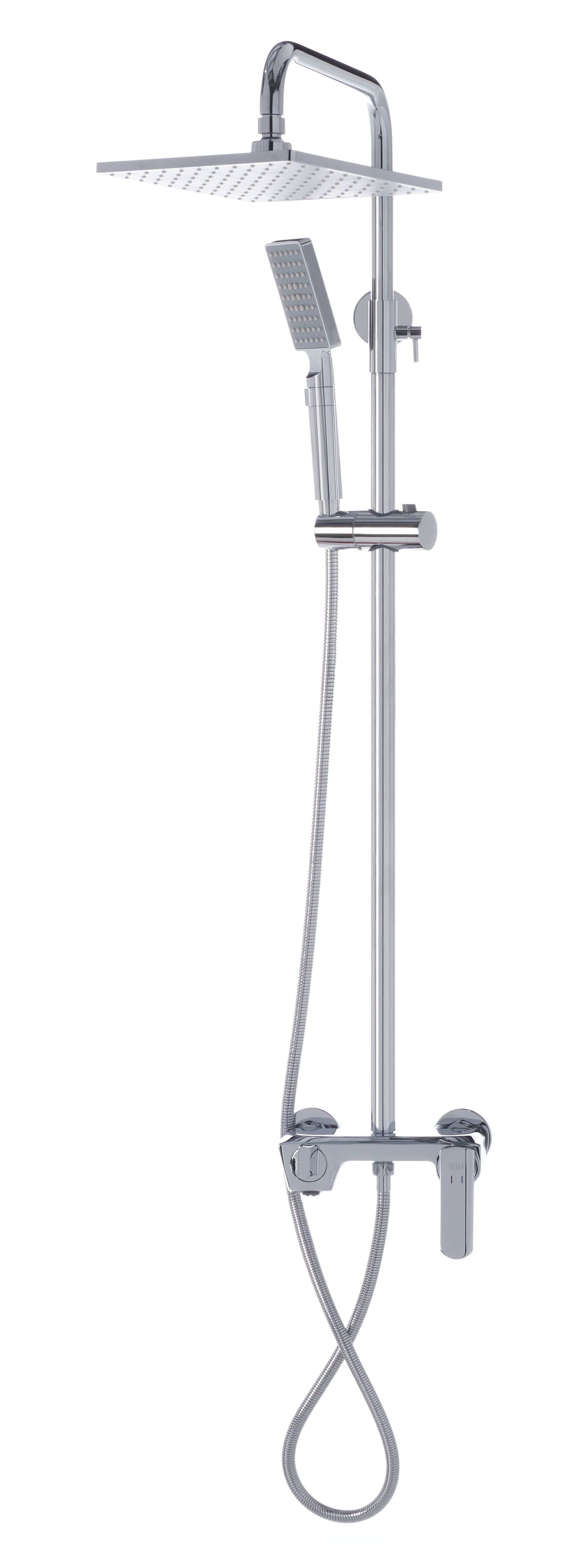 Cheria Chrome Wall Mounted Shower Combination Set