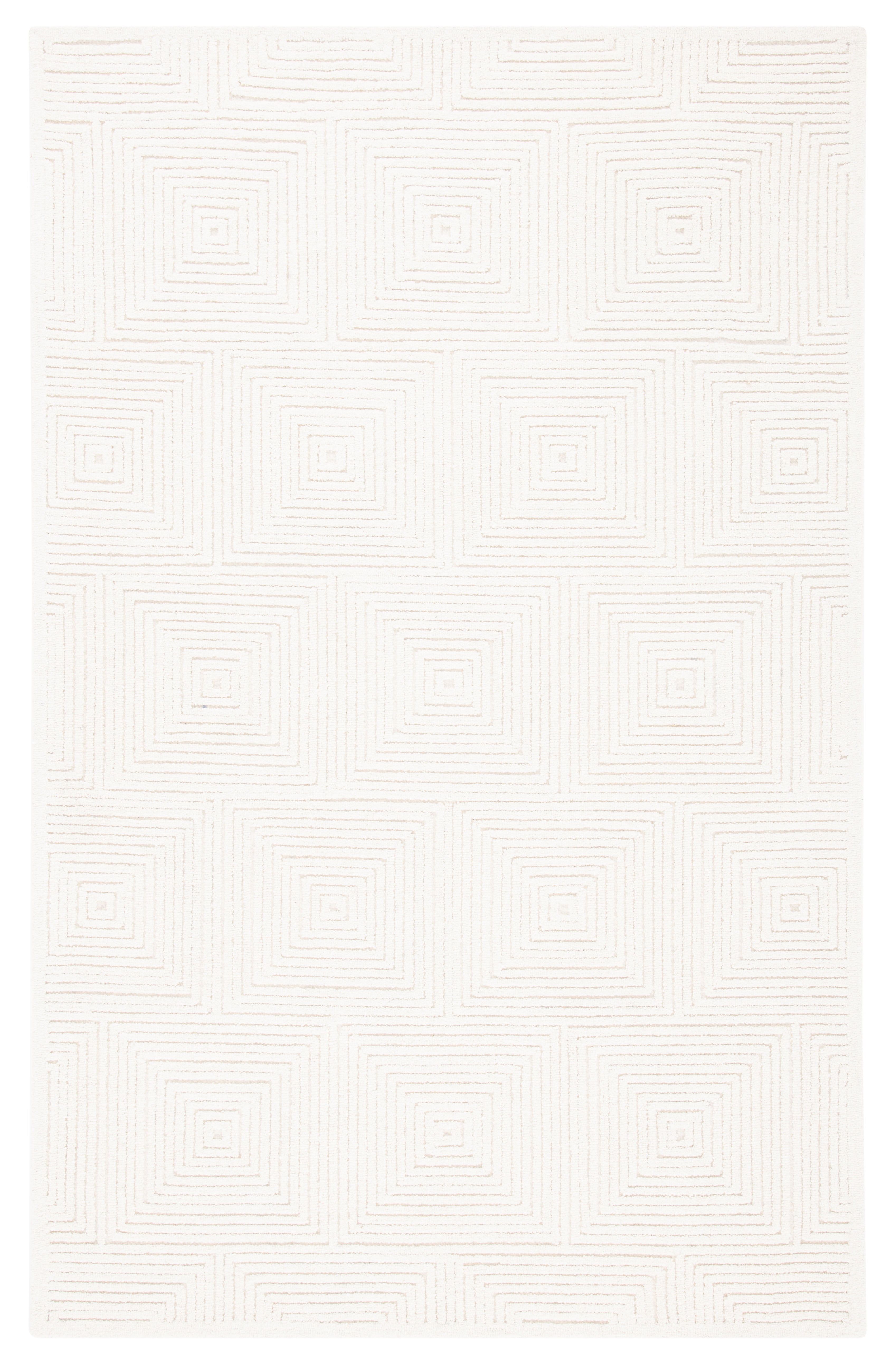 SAFAVIEH Textural Vince Geometric Area Rug, Ivory, 2' x 3'