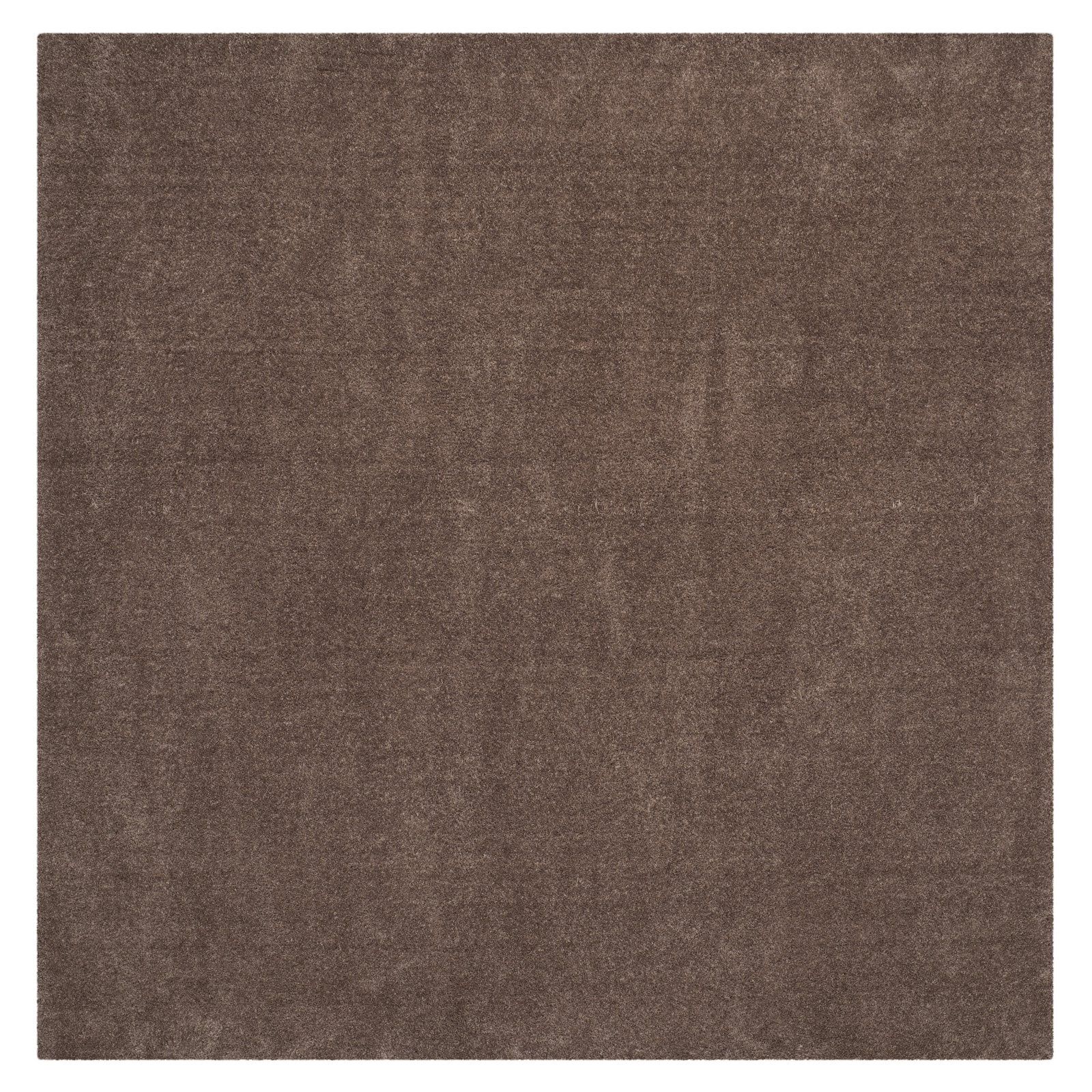 Plush Dark Beige Synthetic 8' x 10' Easy Care Shag Rug