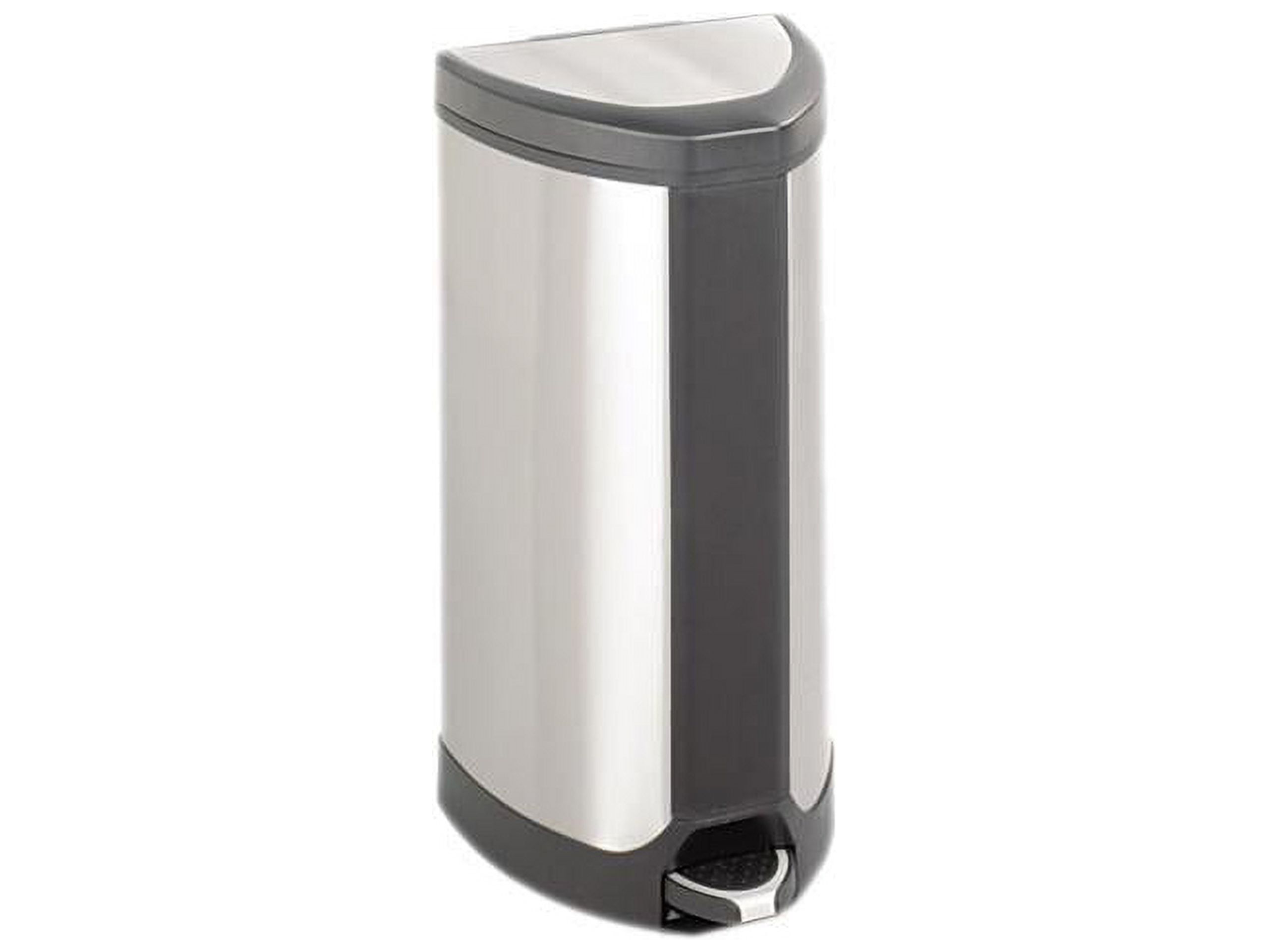 Fingerprint Resistant Stainless Steel Step-On Trash Can, 10 Gallon