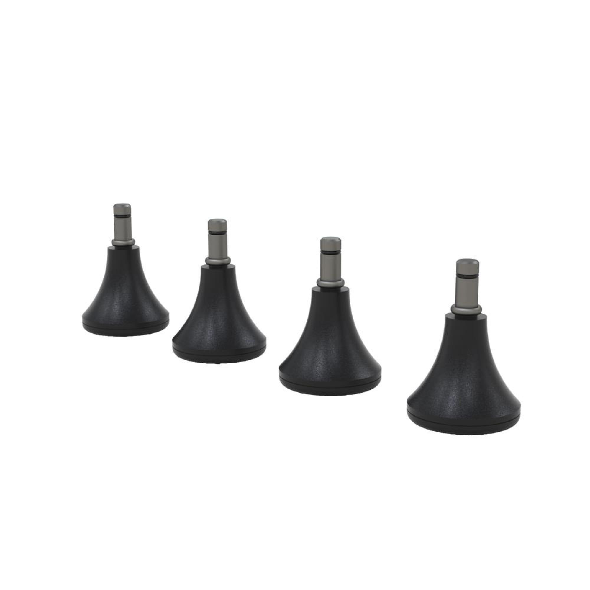 Black 2-Inch Chair Glides, 4-Pack