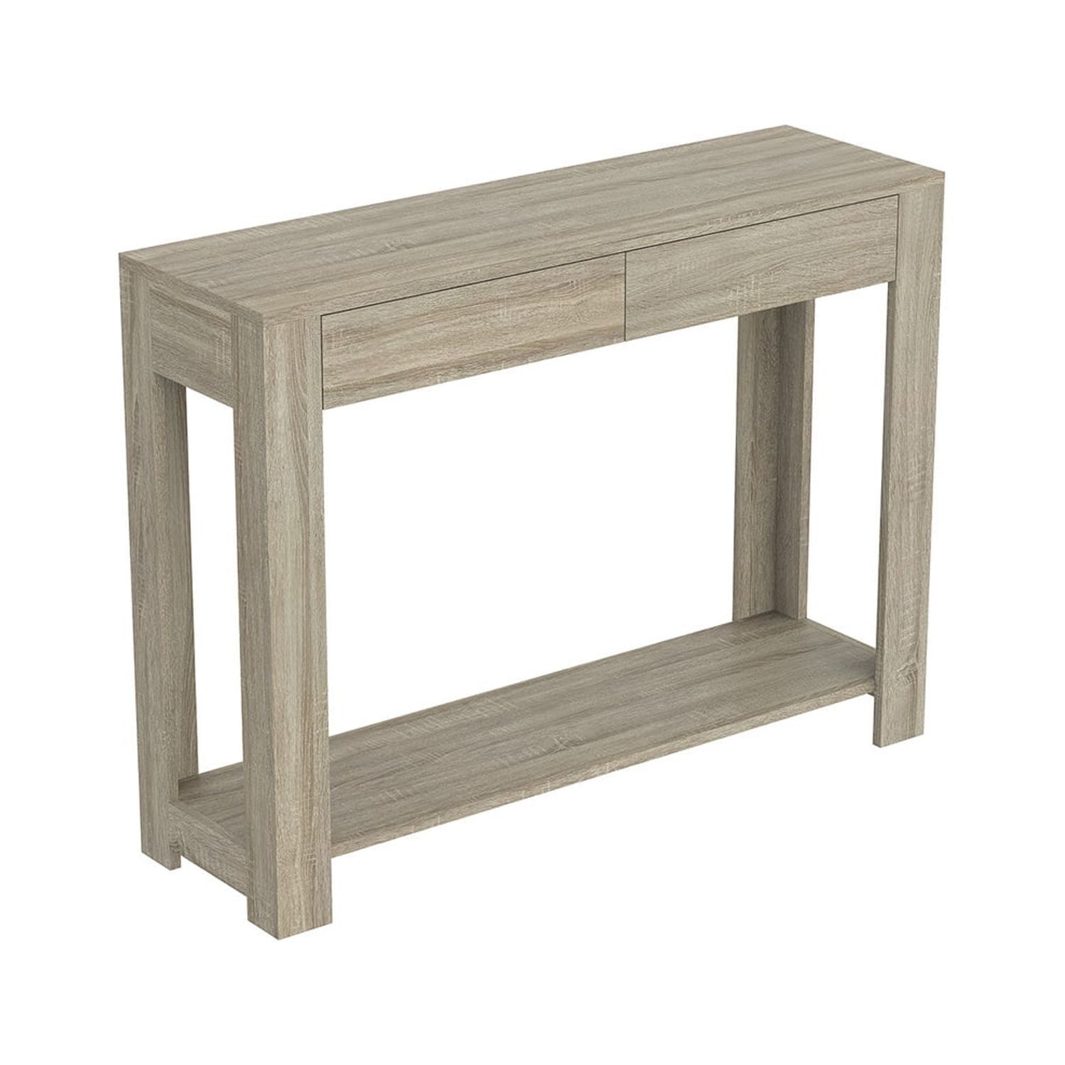 Dark Taupe 40"L Modern Console Table with Storage