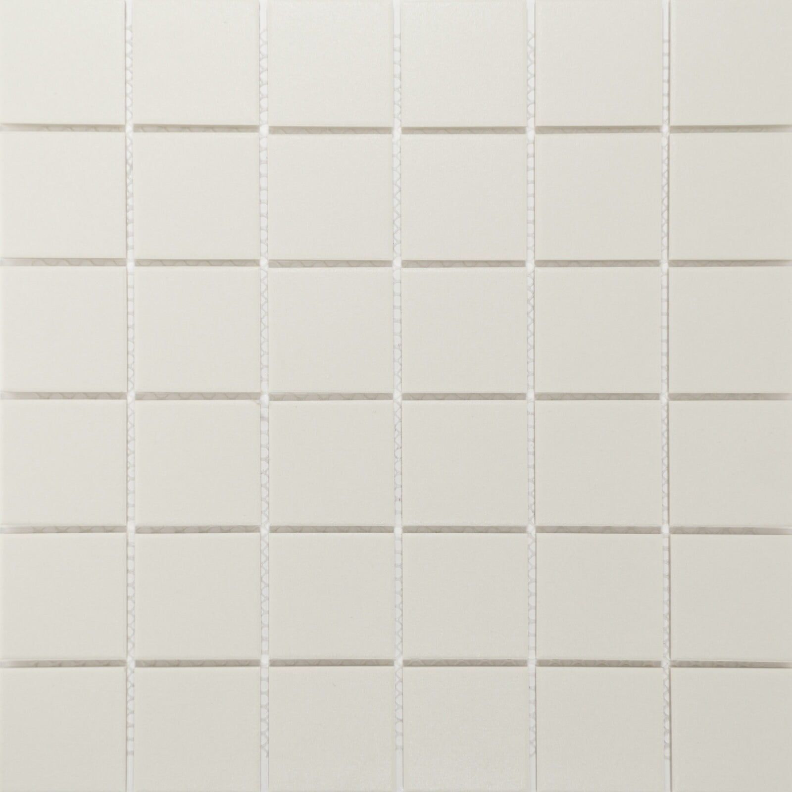 Sage 12" x 12" Sand Beige Porcelain Matte Mosaic Tile