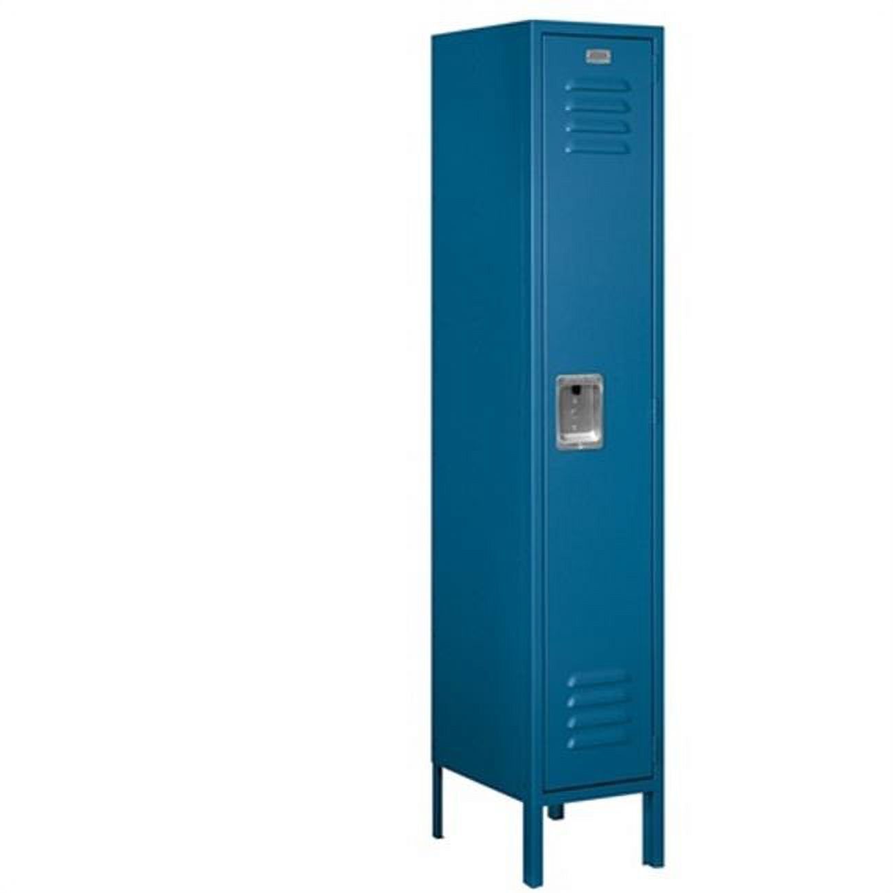 Blue 66" Freestanding Steel Single Tier Locker