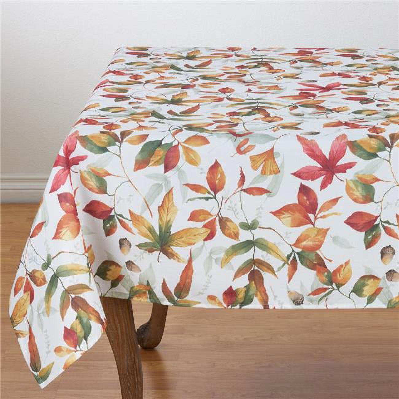 Autumn Leaves Square Fabric Thanksgiving Tablecloth