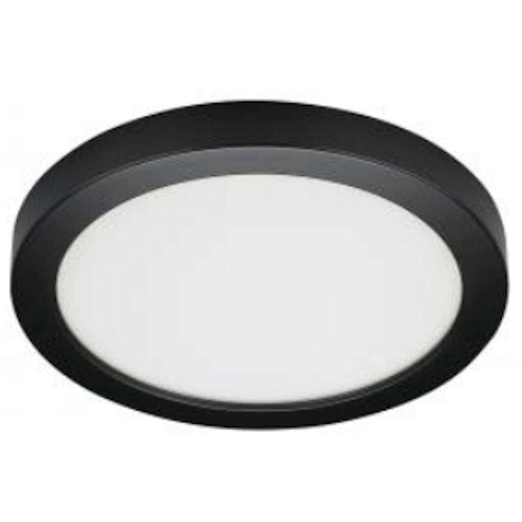 Black Glass 13" LED Flush Mount Ceiling Light