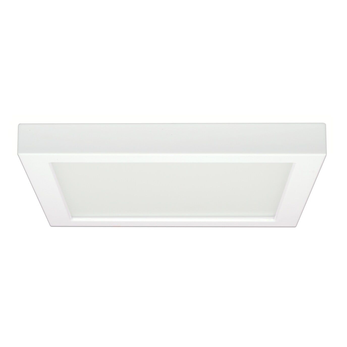 Elegant Square 9" Aluminum LED Flush Mount Light, Warm White