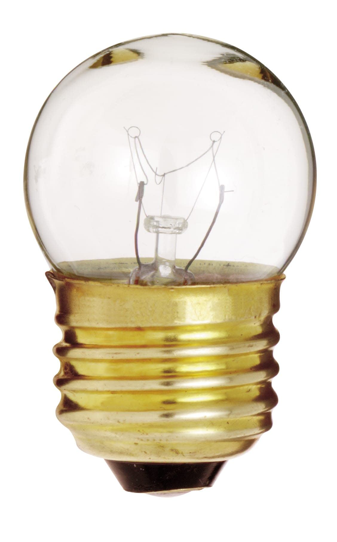 Clear S11 Medium Base 7.5W Incandescent Bulb