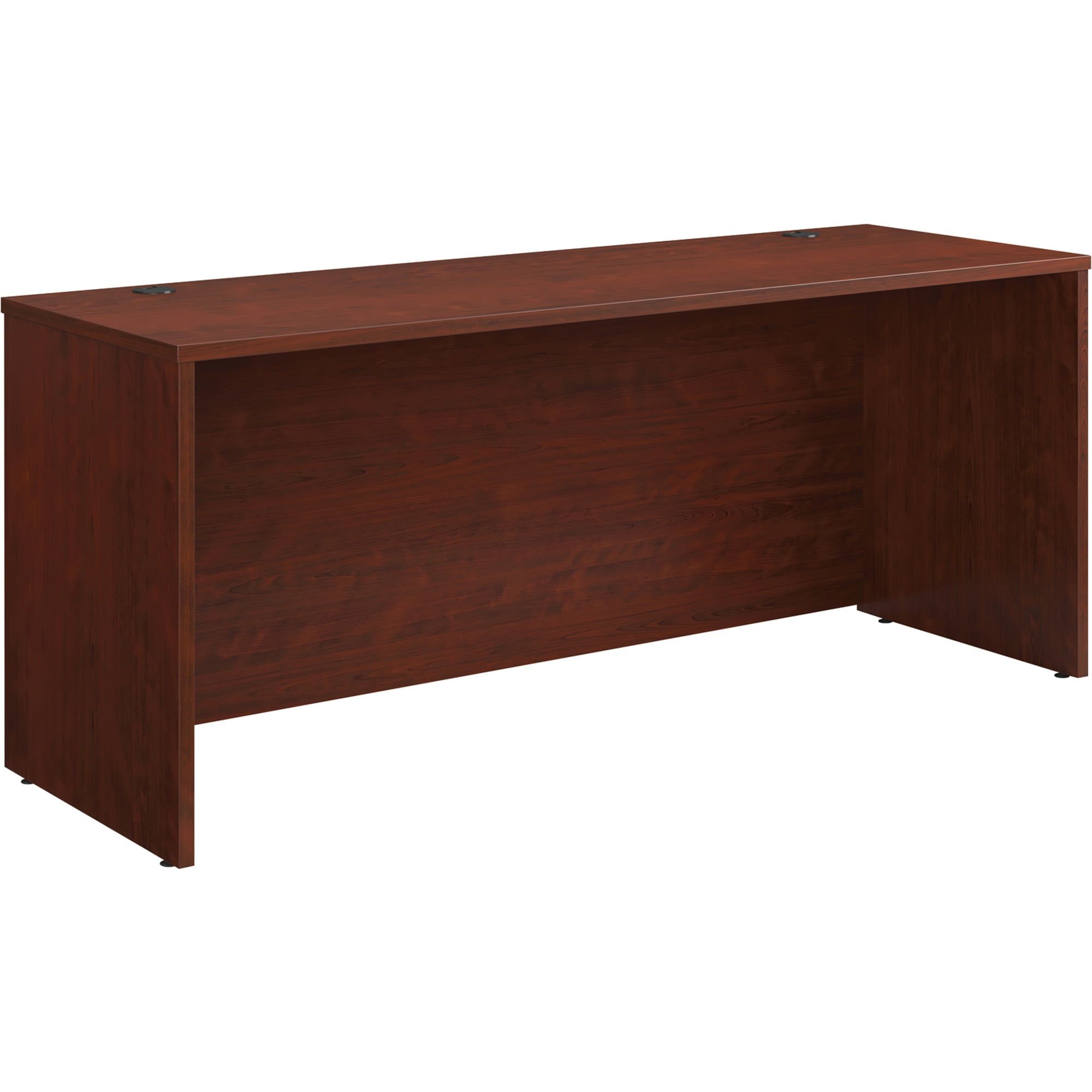 Classic Cherry Executive Wood Desk with Filing Cabinet