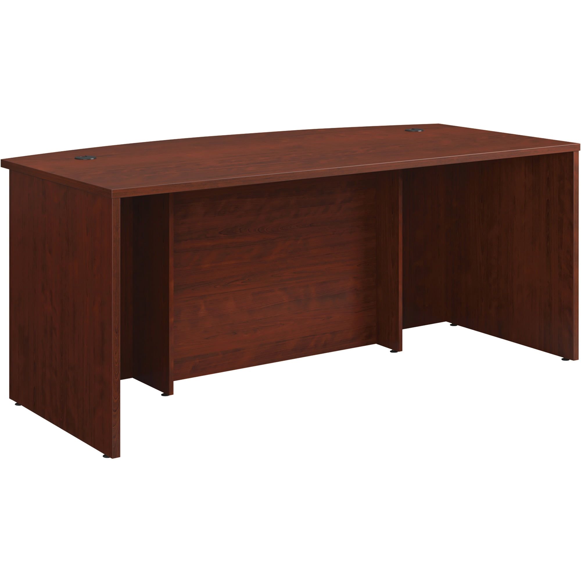 Classic Cherry Wood Executive Desk with Drawer and Filing Cabinet