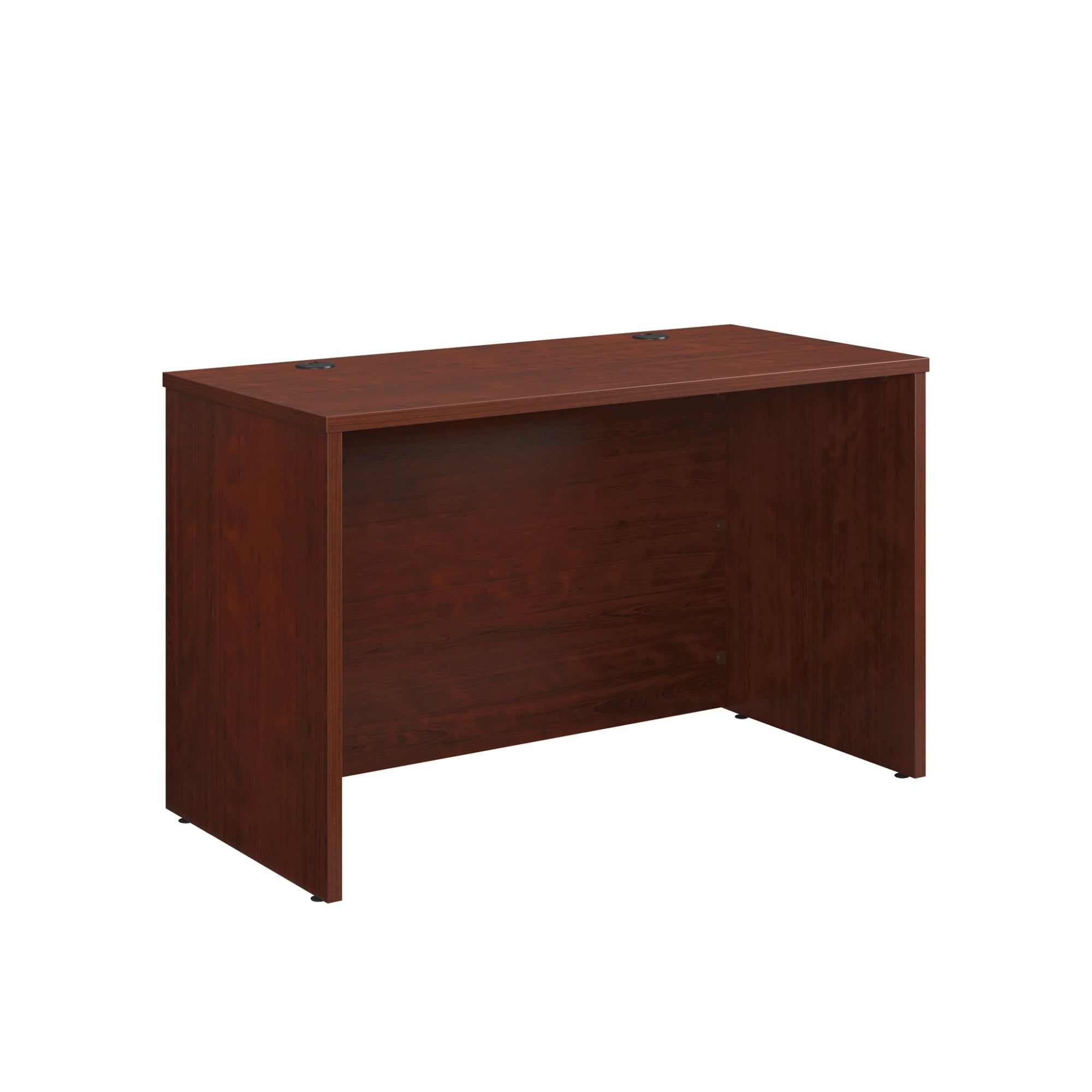 Classic Cherry Engineered Wood Executive Desk with Cord Management