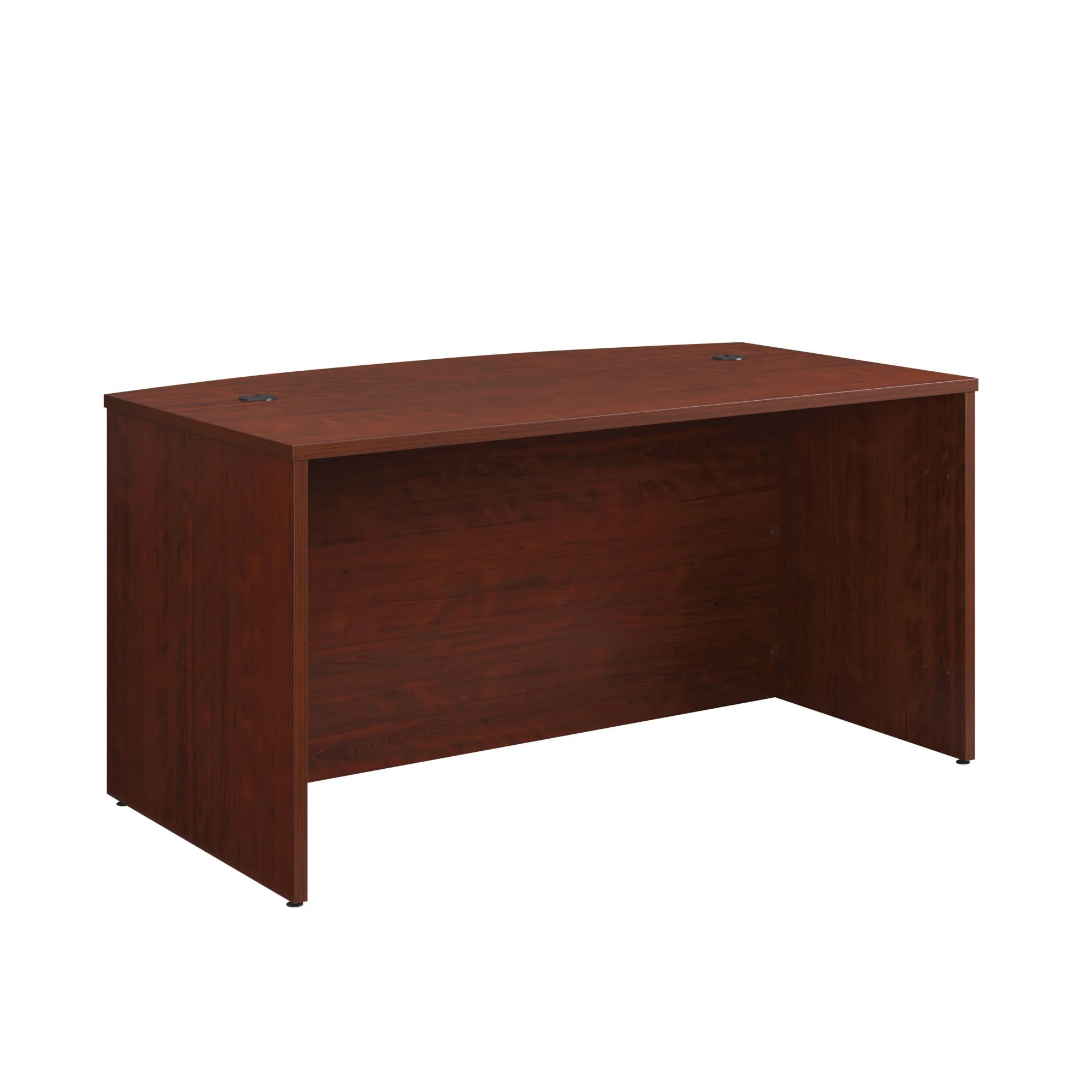 Elevated Classic Cherry 60" Executive Bowfront Desk