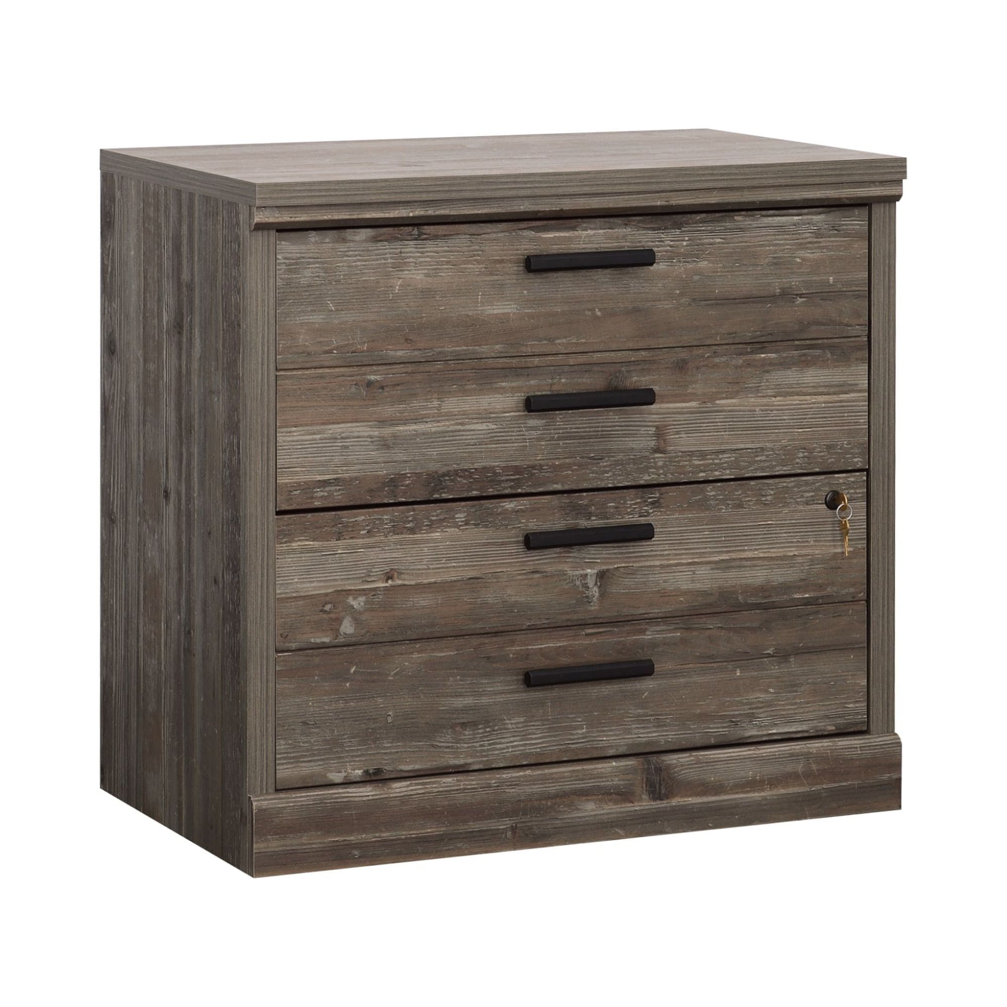 Pebble Pine 2-Drawer Lockable Lateral File Cabinet