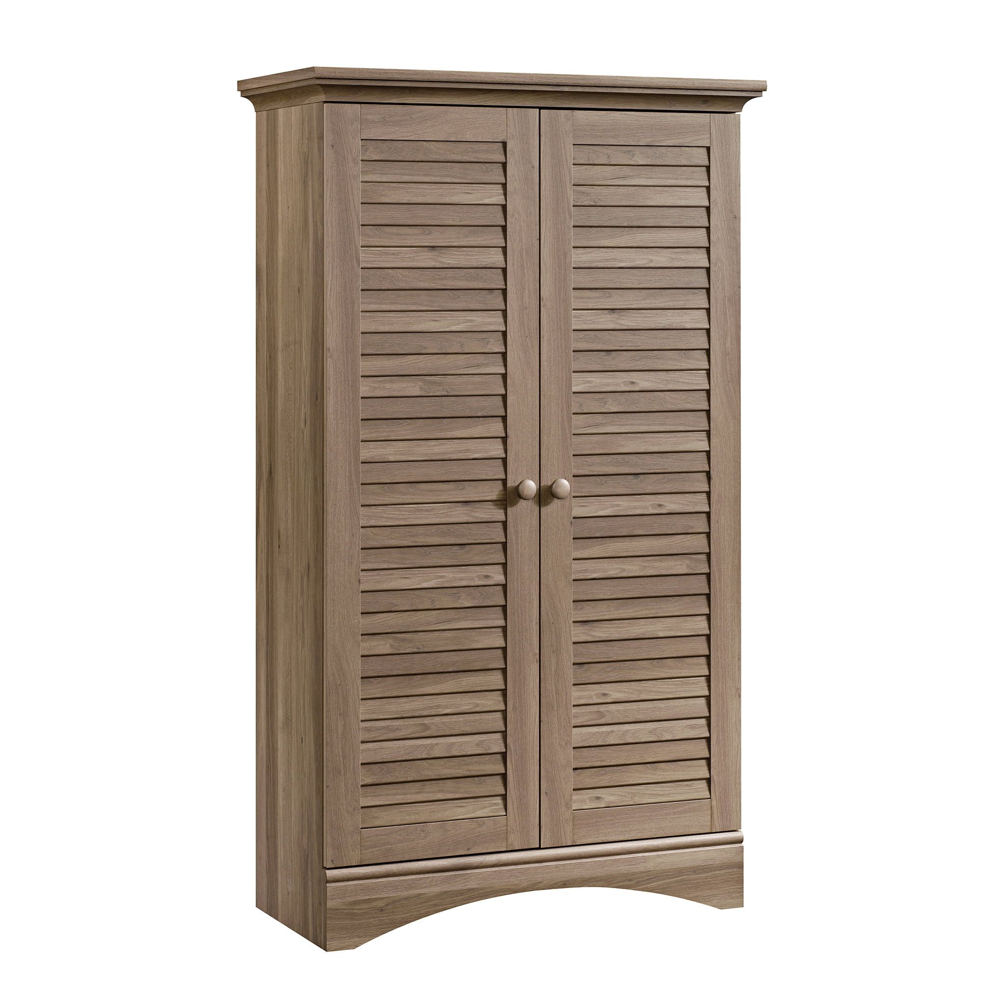 Salt Oak Freestanding Storage Cabinet with Adjustable Shelving