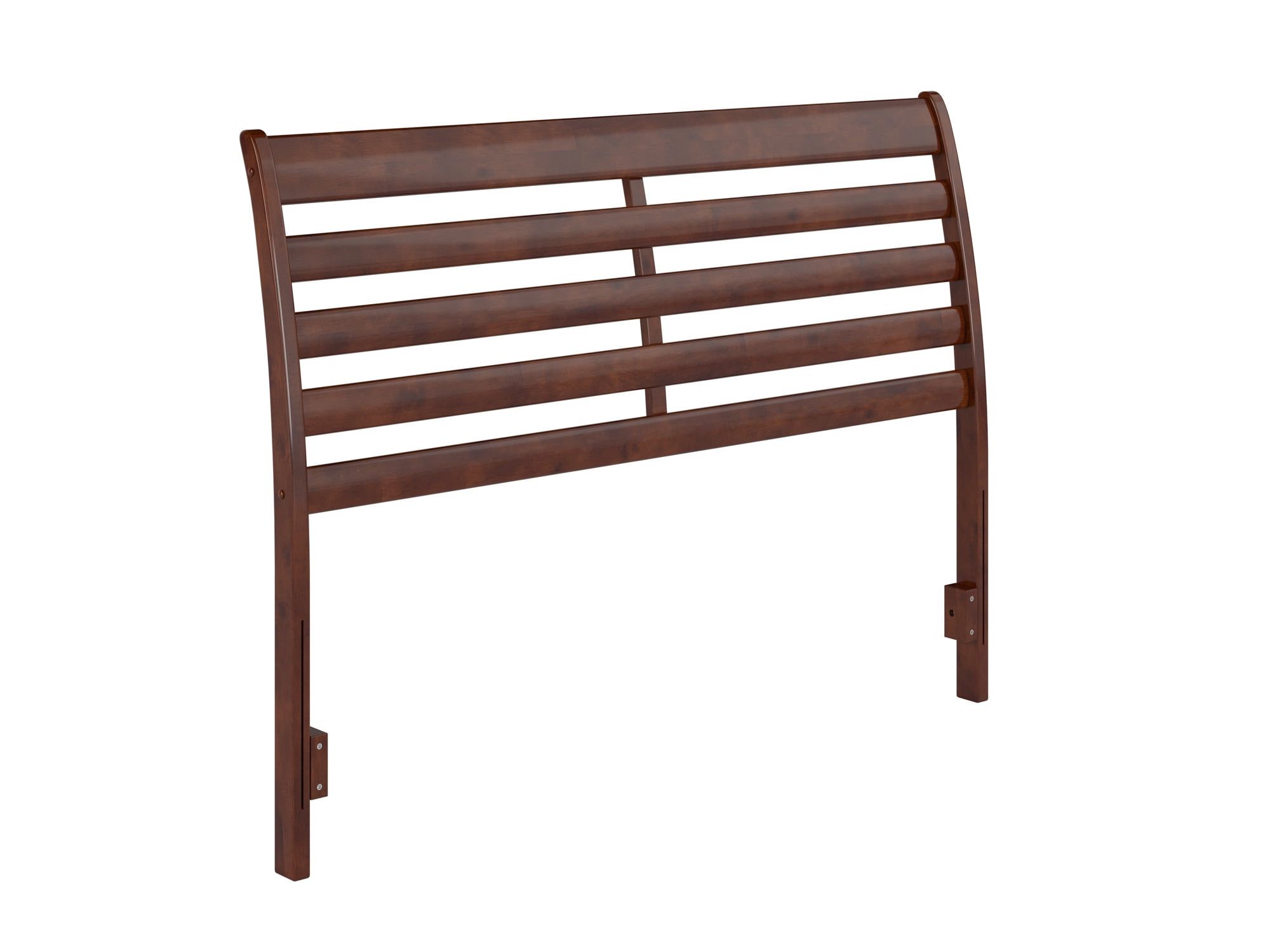 Savannah Walnut Queen Solid Wood Headboard with USB Charger