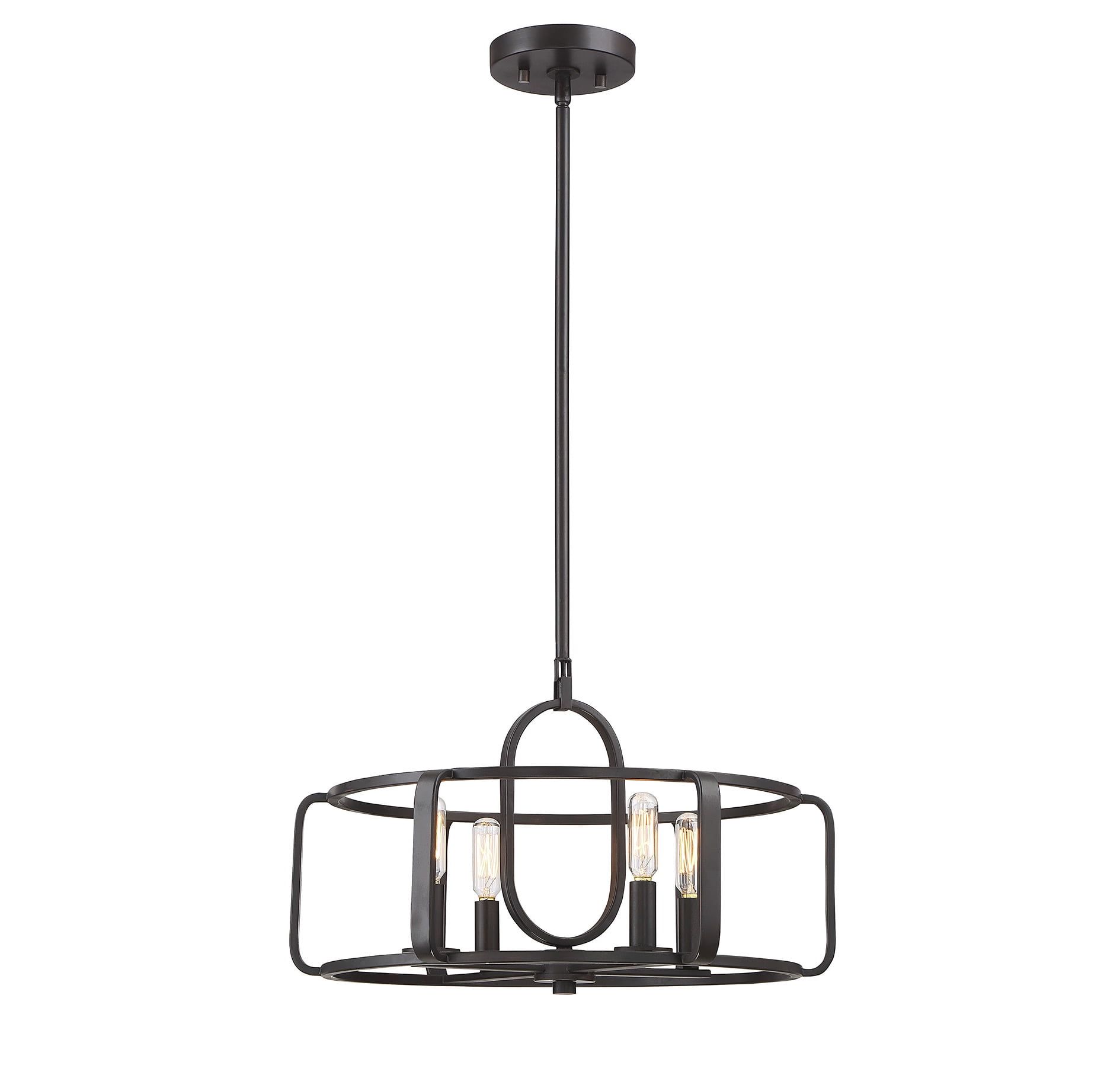 Santina 4-Light English Bronze Convertible Pendant