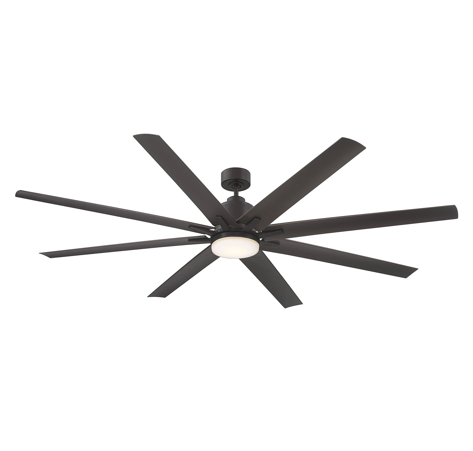 Bluffton 72" English Bronze 8-Blade Ceiling Fan with LED Light