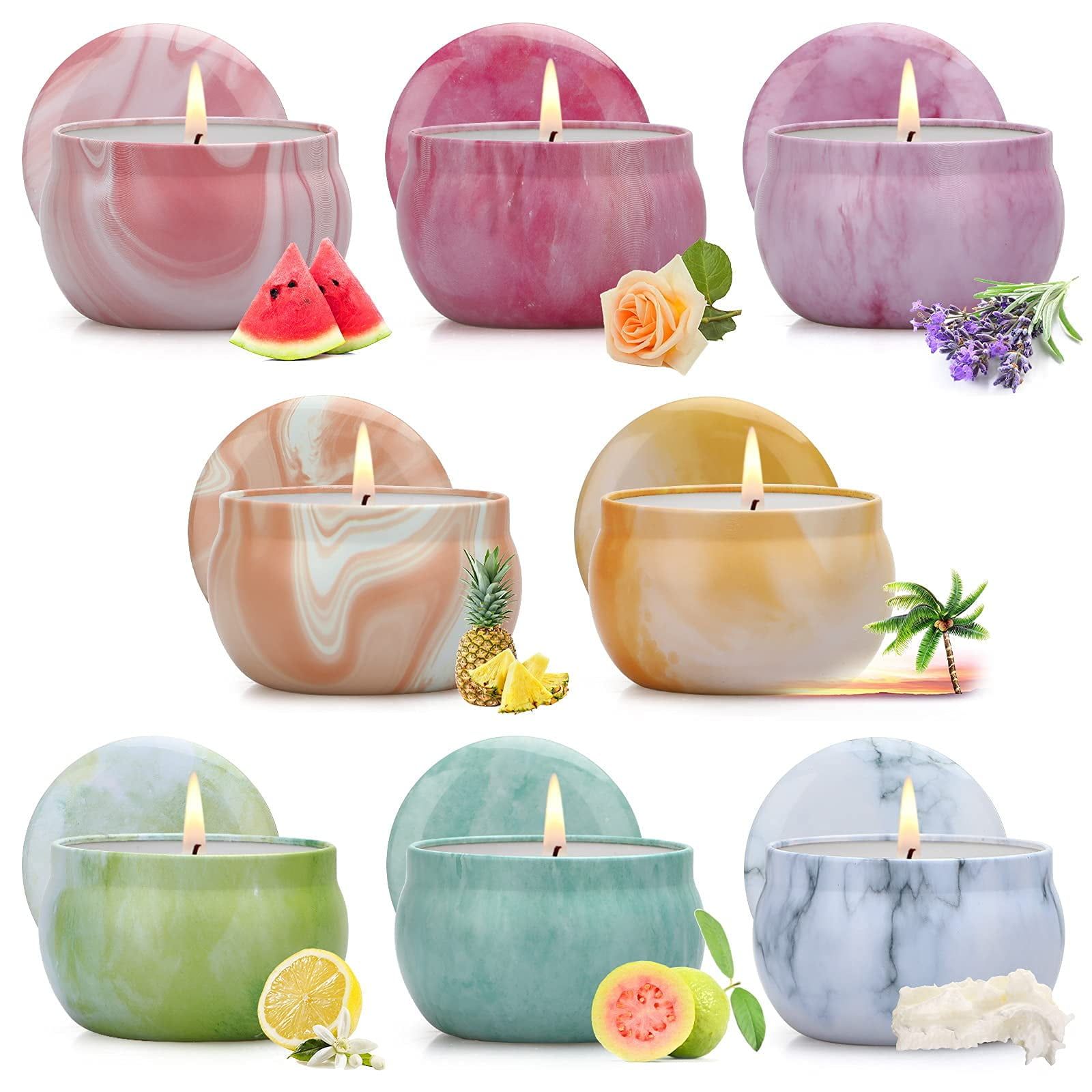 8-Pack Assorted Scented Soy Candles for Valentine's Day