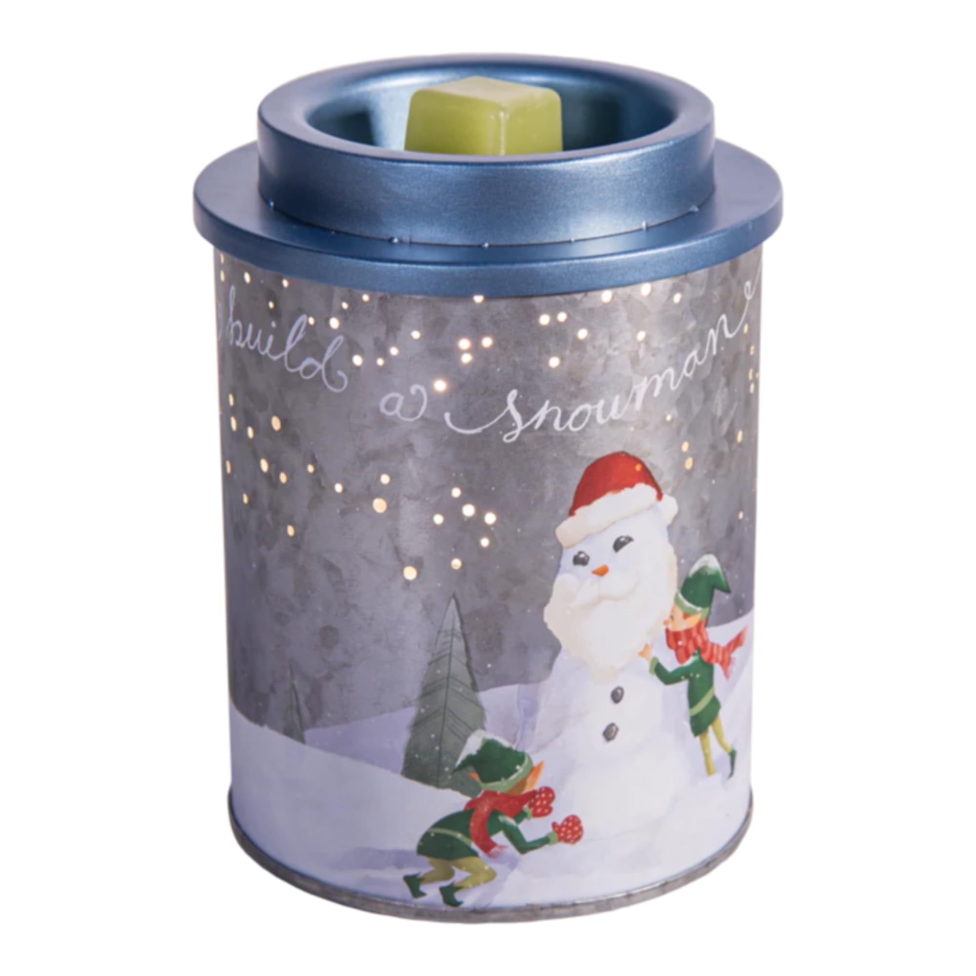 Winter Wonderland Metal Wax Melt Warmer with 25W Bulb