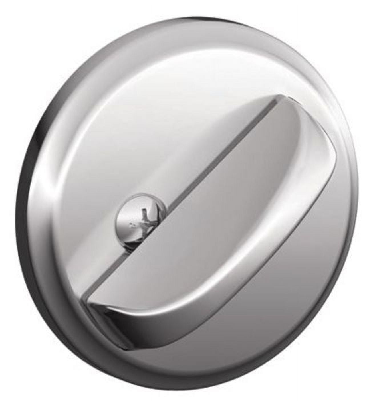 Polished Chrome Residential Door Bolt with Exterior Plate