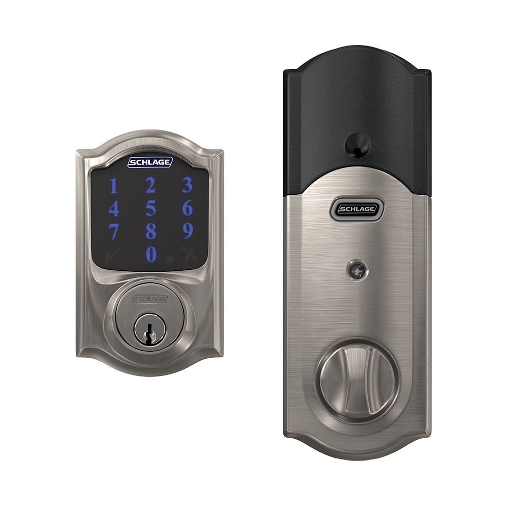 Satin Nickel Smart Touchscreen Deadbolt with Keypad