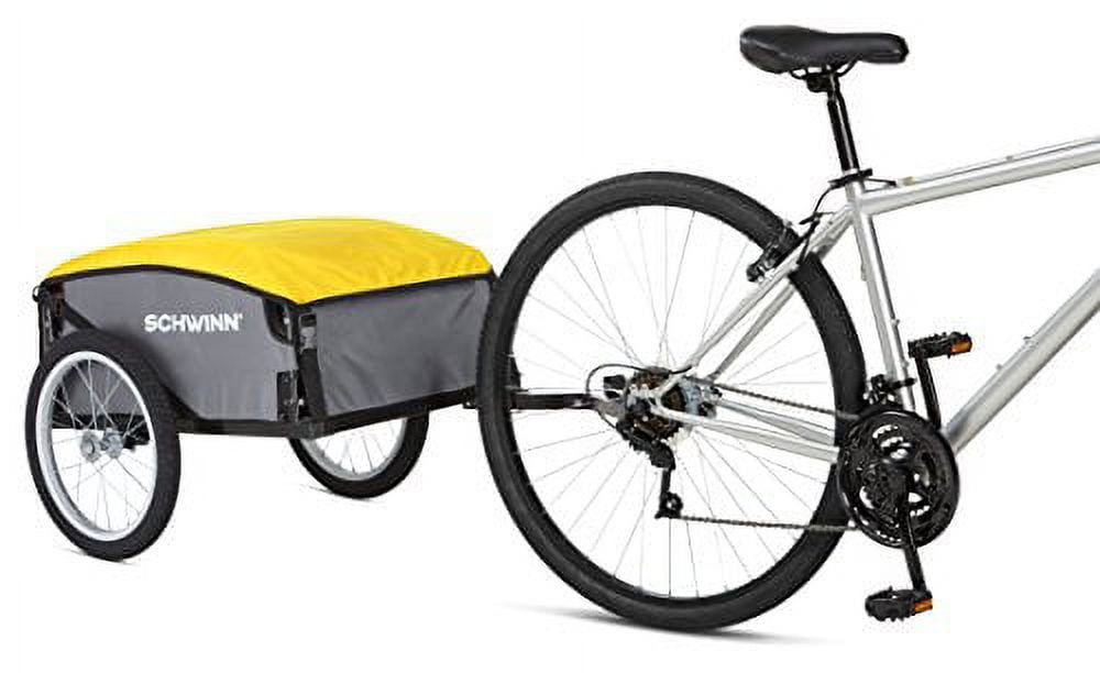 Schwinn Yellow and Grey Alloy Steel Bicycle Cargo Trailer