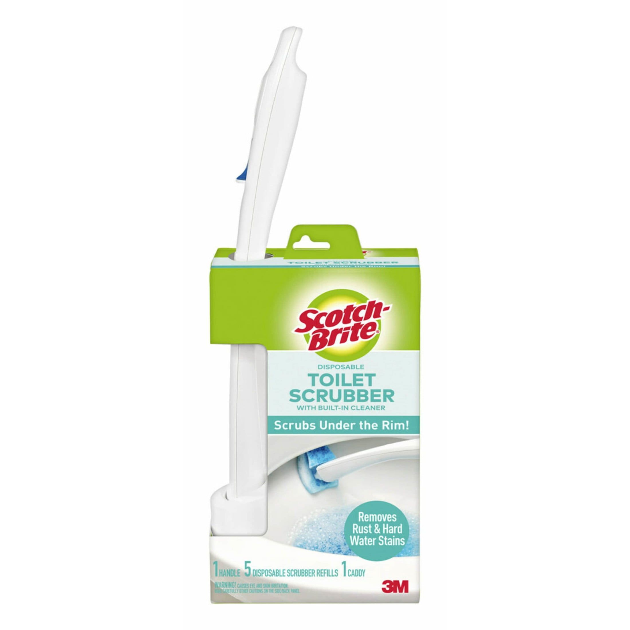 Scotch-Brite Disposable Toilet Scrubber with Caddy and Refills