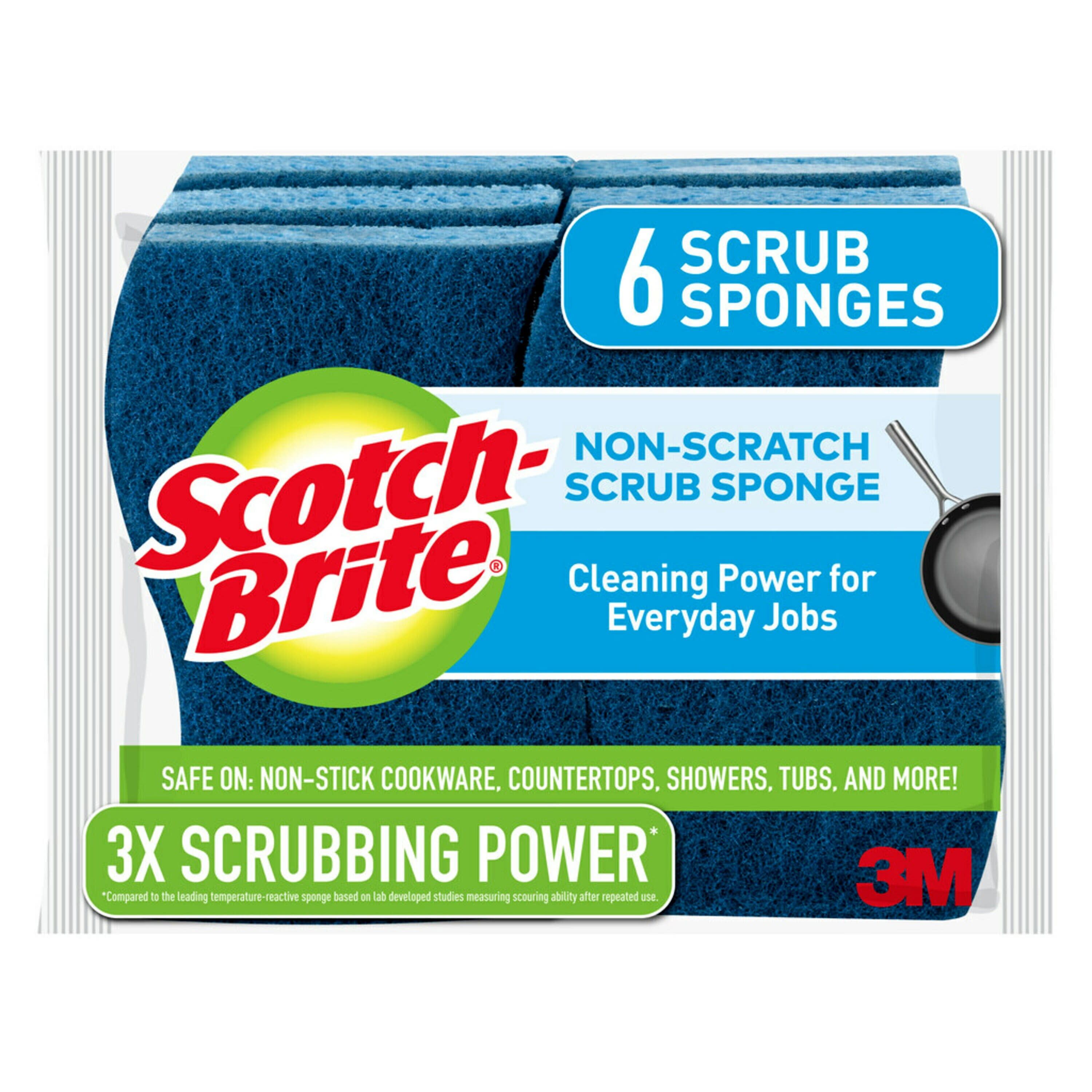 Scotch-Brite Blue Non-Scratch Multi-Purpose Scrub Sponge Pack