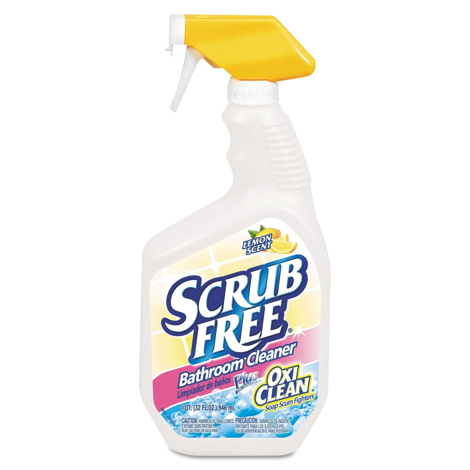 Lemon Scent Bathroom Cleaner with OxiClean, 32 oz Spray