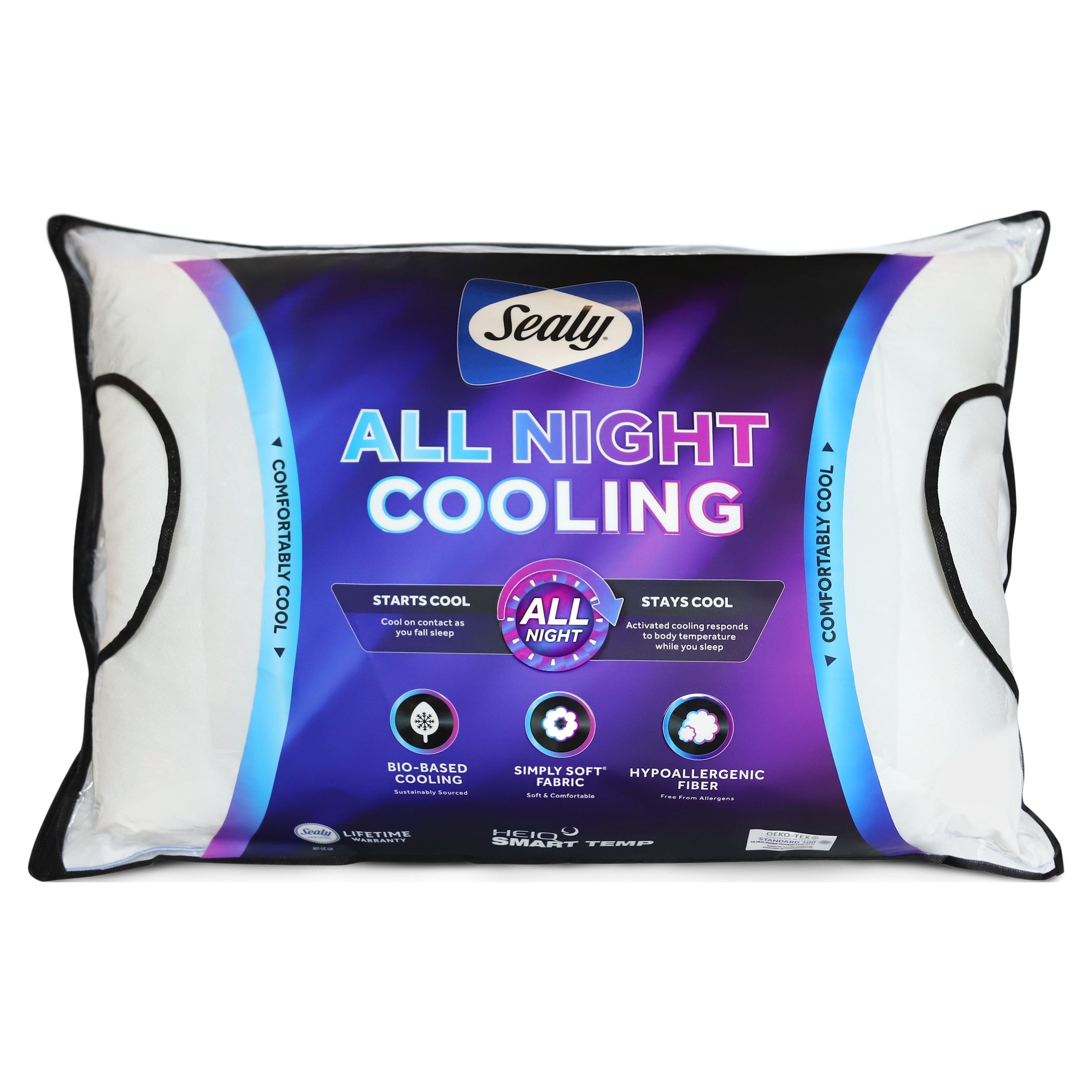 King Size White Polyester Cooling Pillow