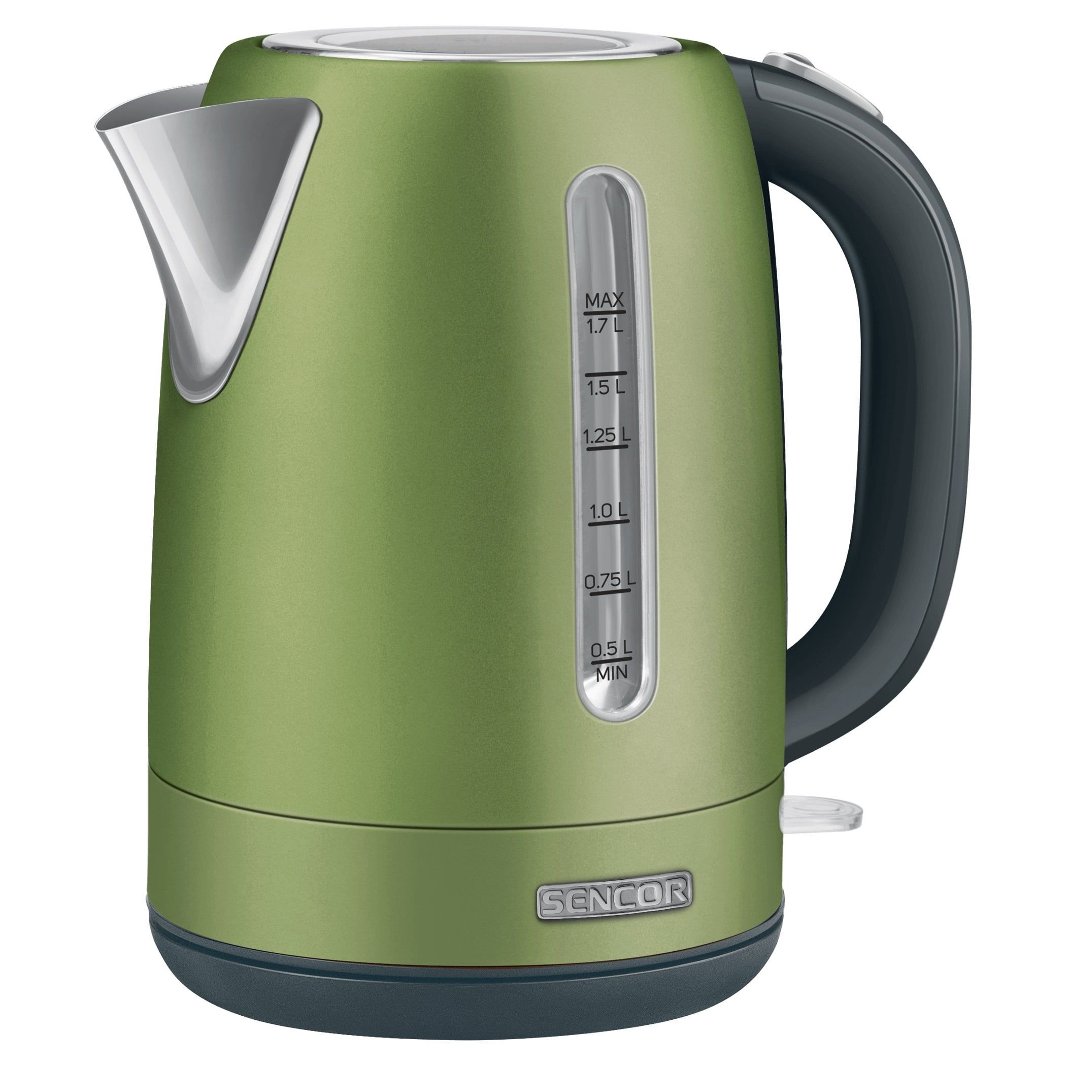 Light Green Stainless Steel 1.7L Electric Kettle