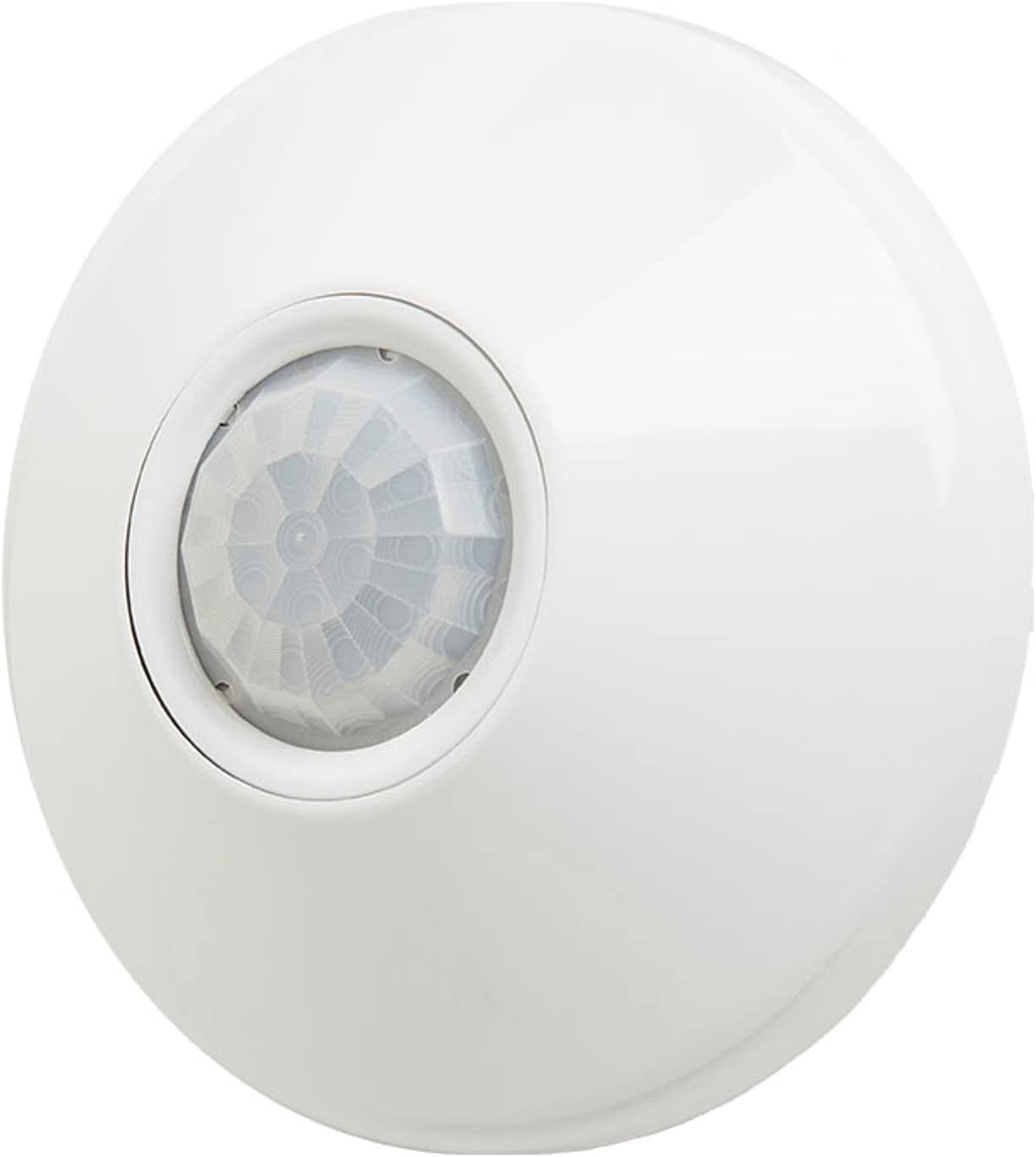 White Dual Technology Ceiling Mount Occupancy Sensor, 4.5" Diameter