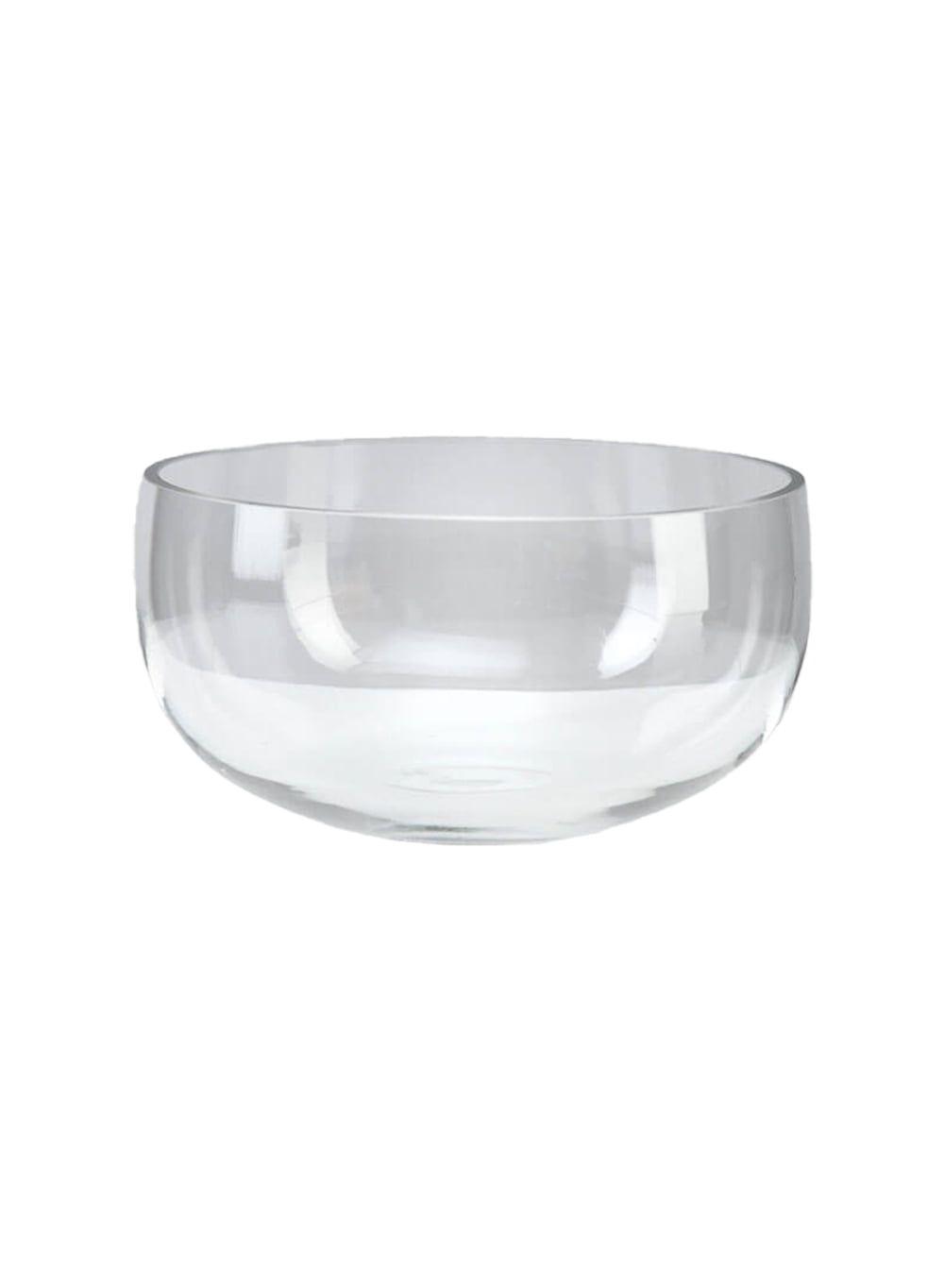 Clear Round Glass Bowl for Flowers and Candles