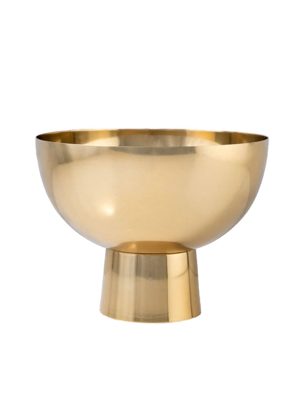 Small Gold Stainless Steel Pedestal Bowl with Stand