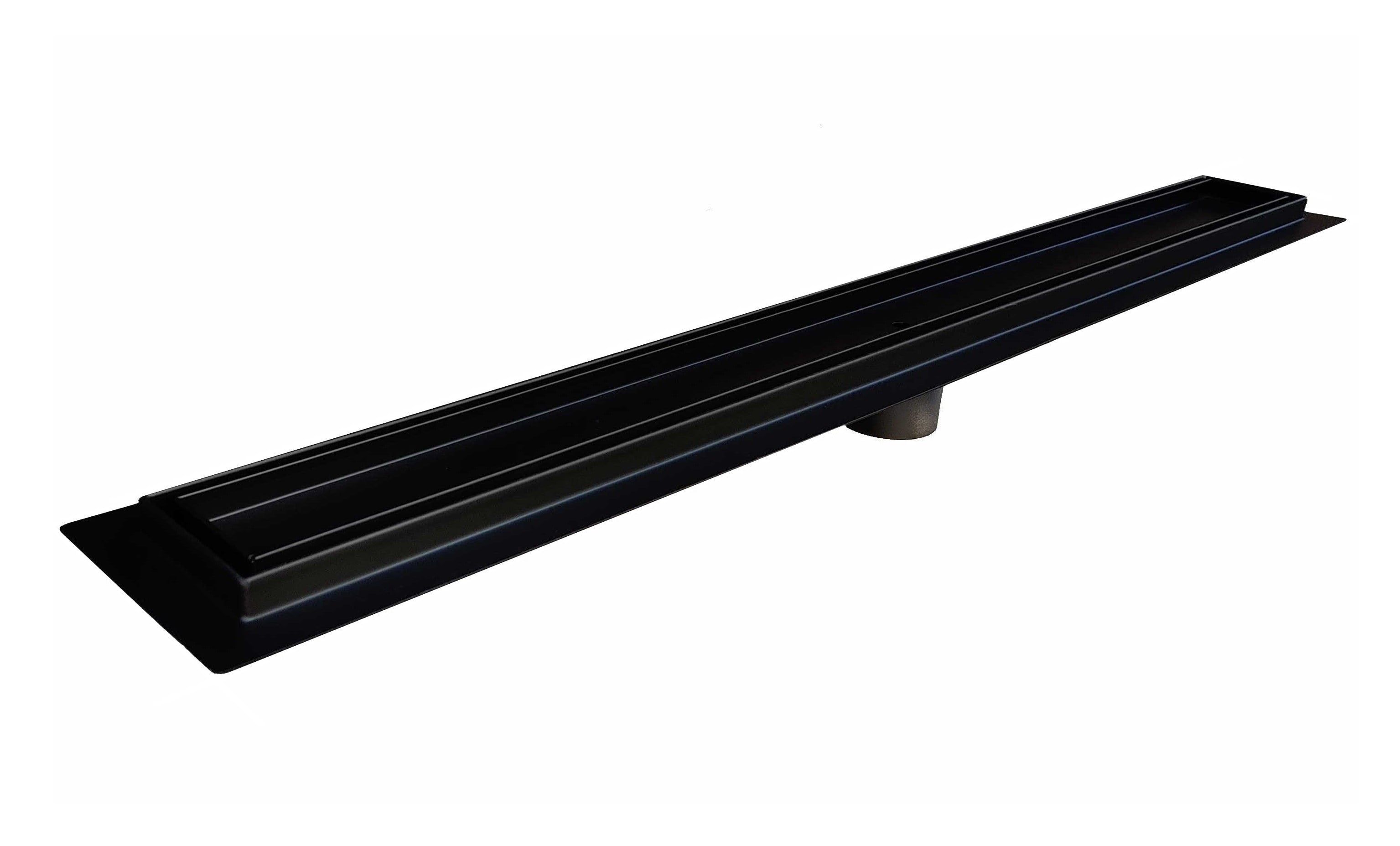 Matte Black 16 Inch Stainless Steel Linear Shower Drain