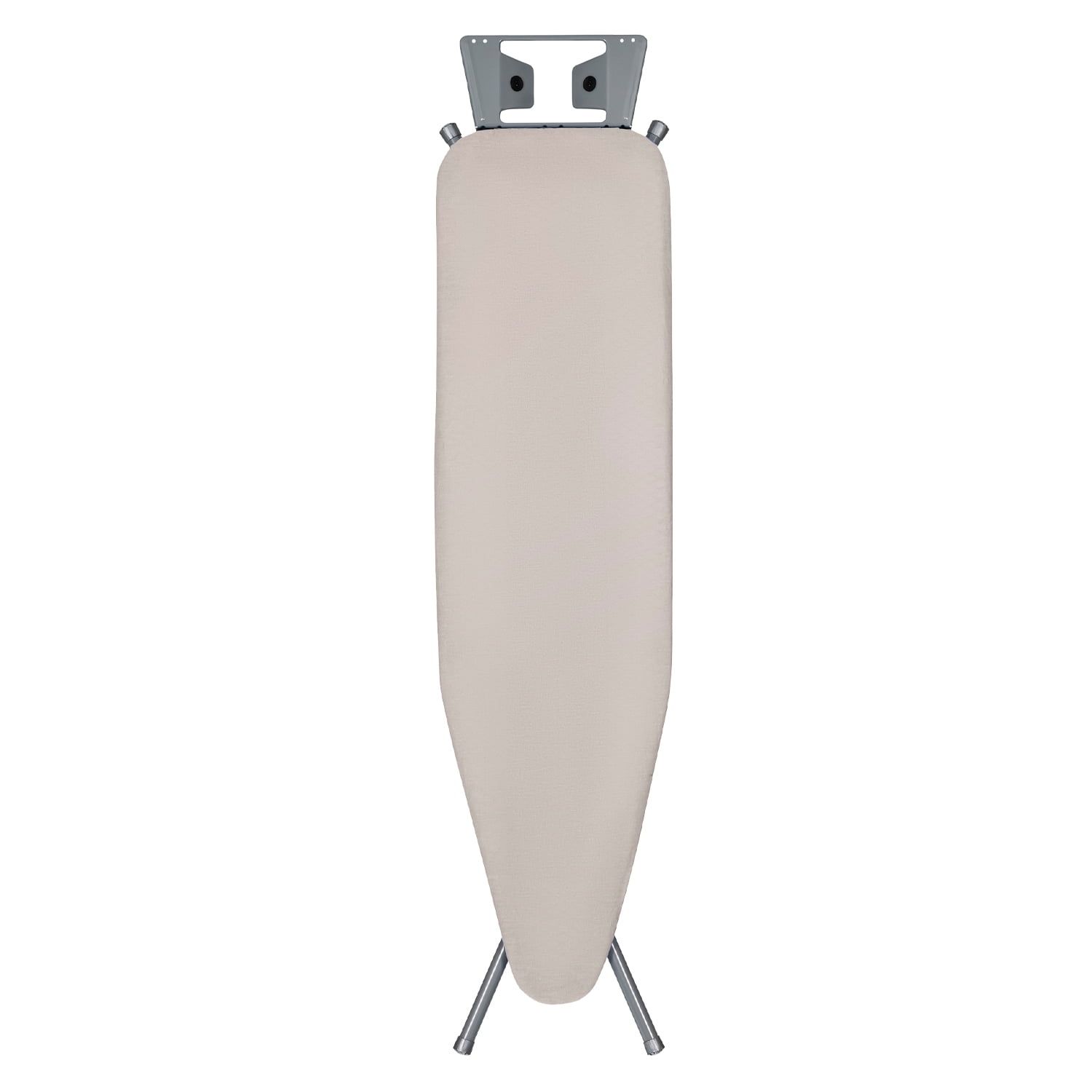 Space Gray Adjustable Height Ironing Board with Mesh Top and Iron Rest