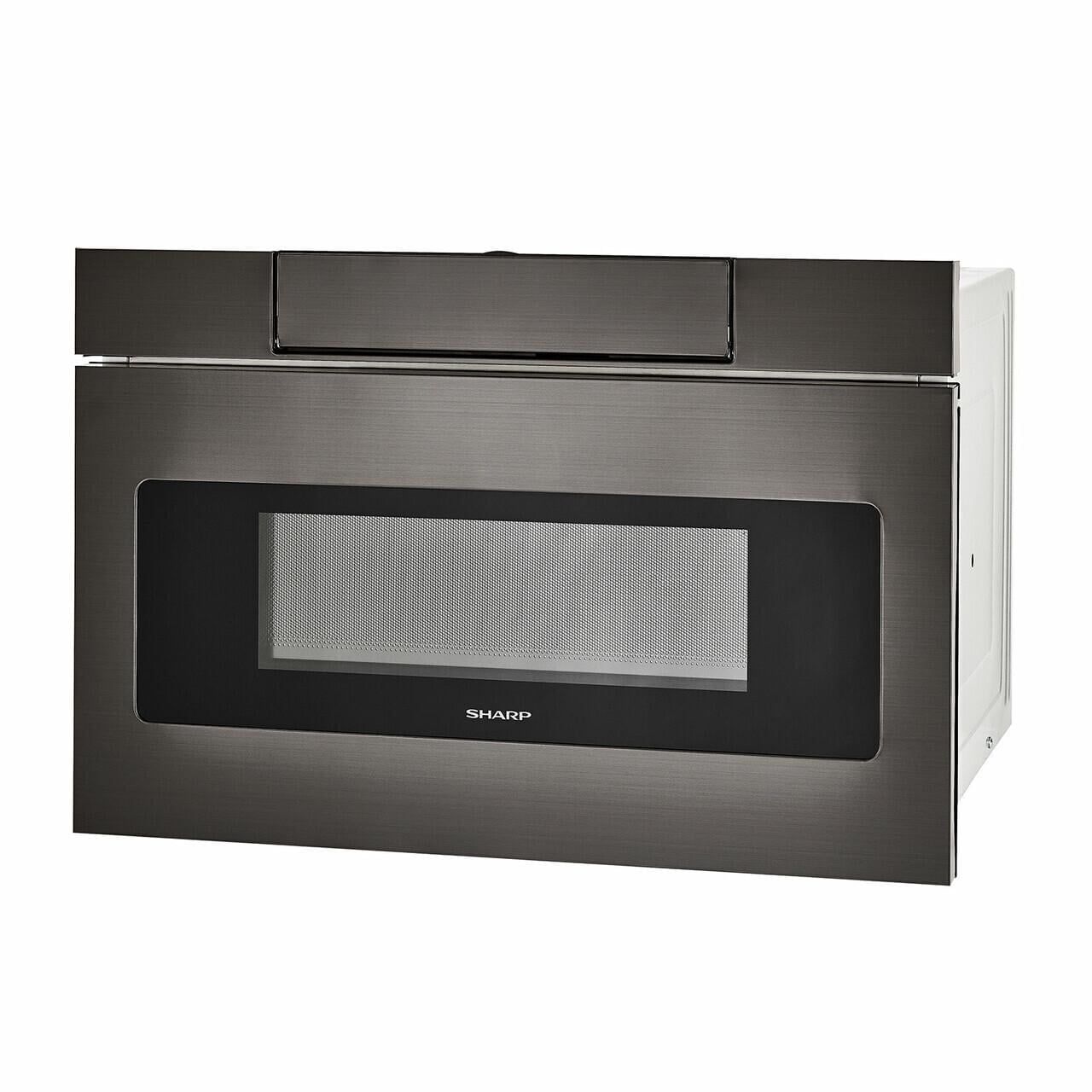 24-inch Black Stainless Steel Built-In Microwave Drawer
