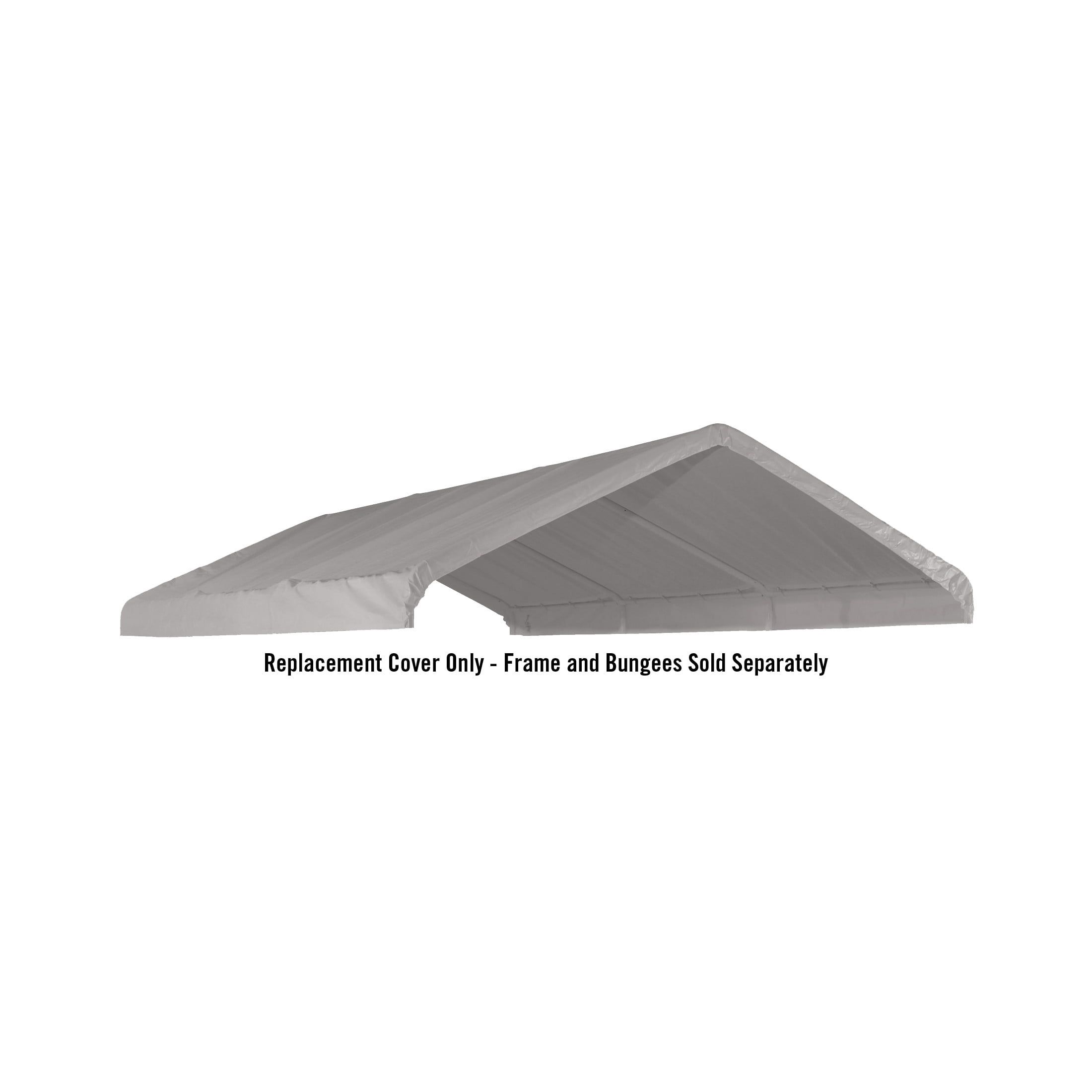 ShelterLogic 10' x 20' White Waterproof Canopy Replacement Cover