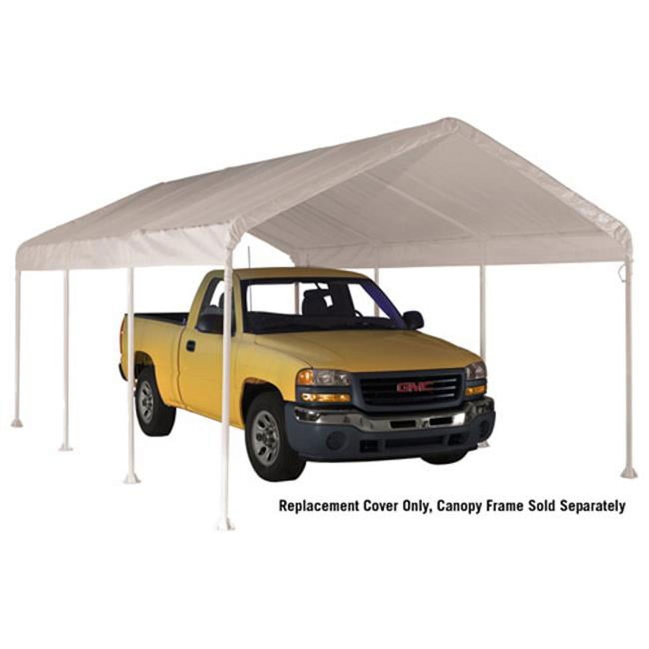 White 10x20 Waterproof Polyethylene Replacement Canopy Cover